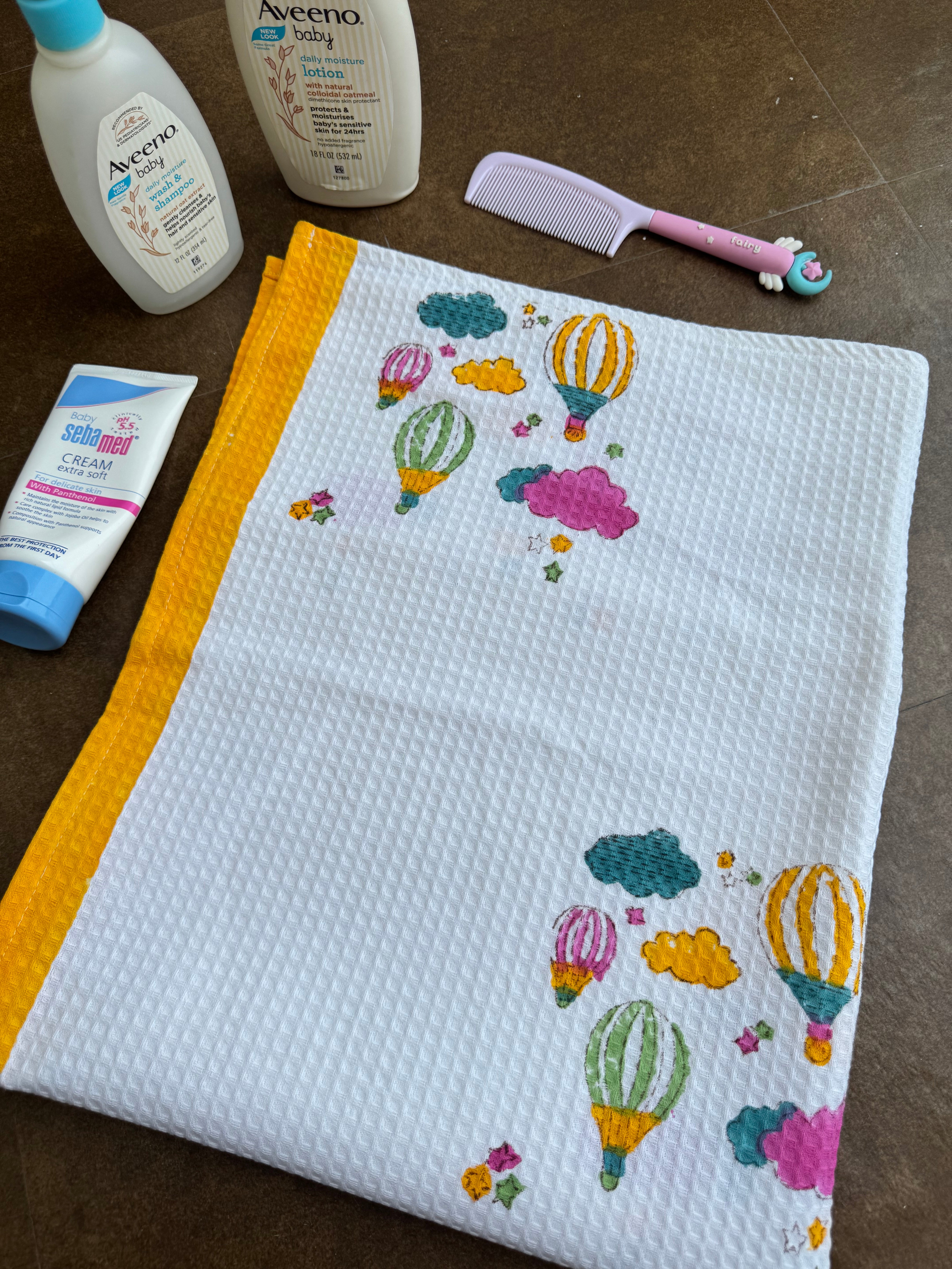 HAND BLOCK PRINTED KIDS BATH TOWEL