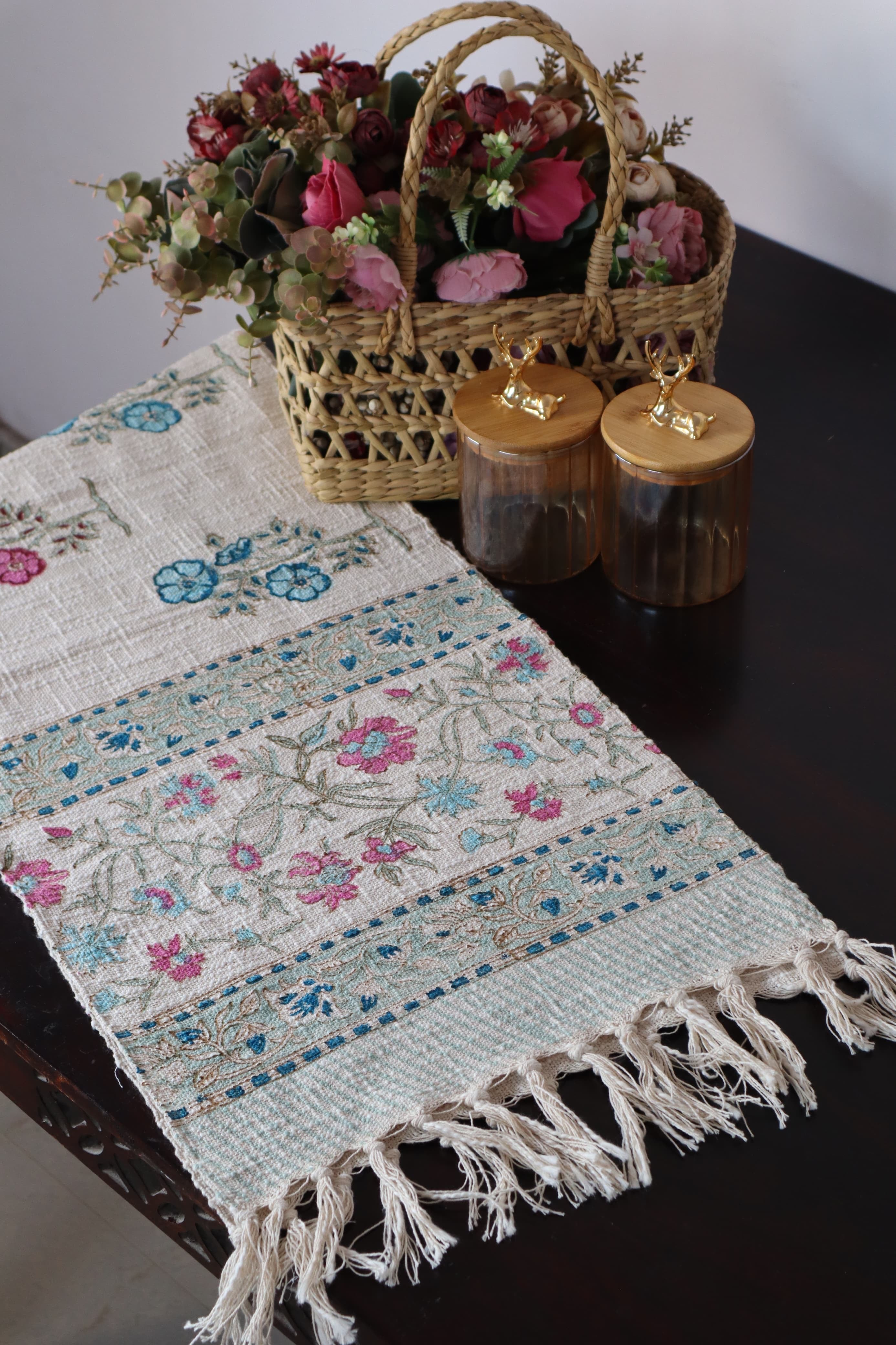HAND BLOCK PRINTED TABLE RUNNER
