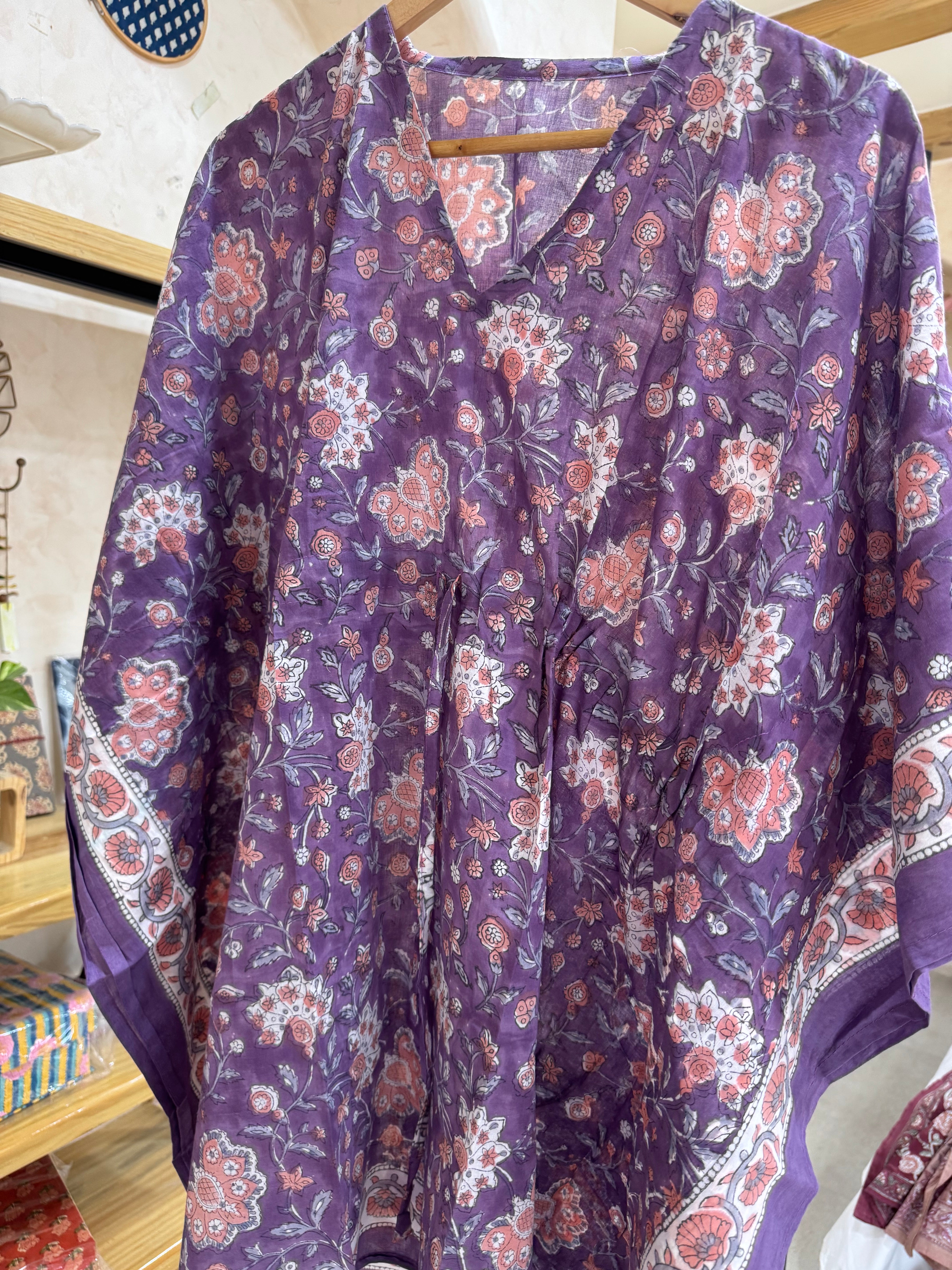 HANDBLOCK PRINTED SHORT KAFTAN