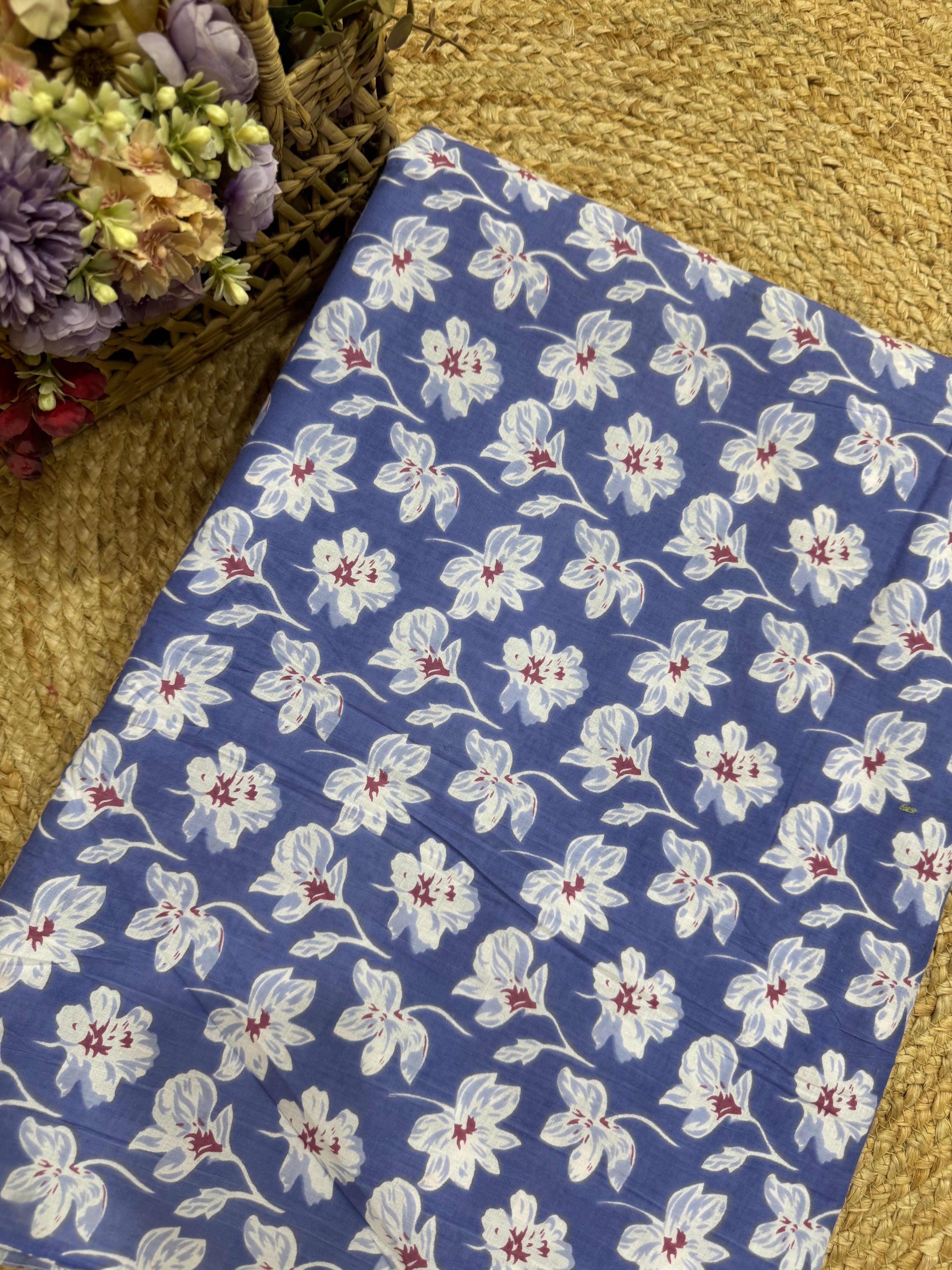 HAND SCREEN PRINTED COTTON FABRIC