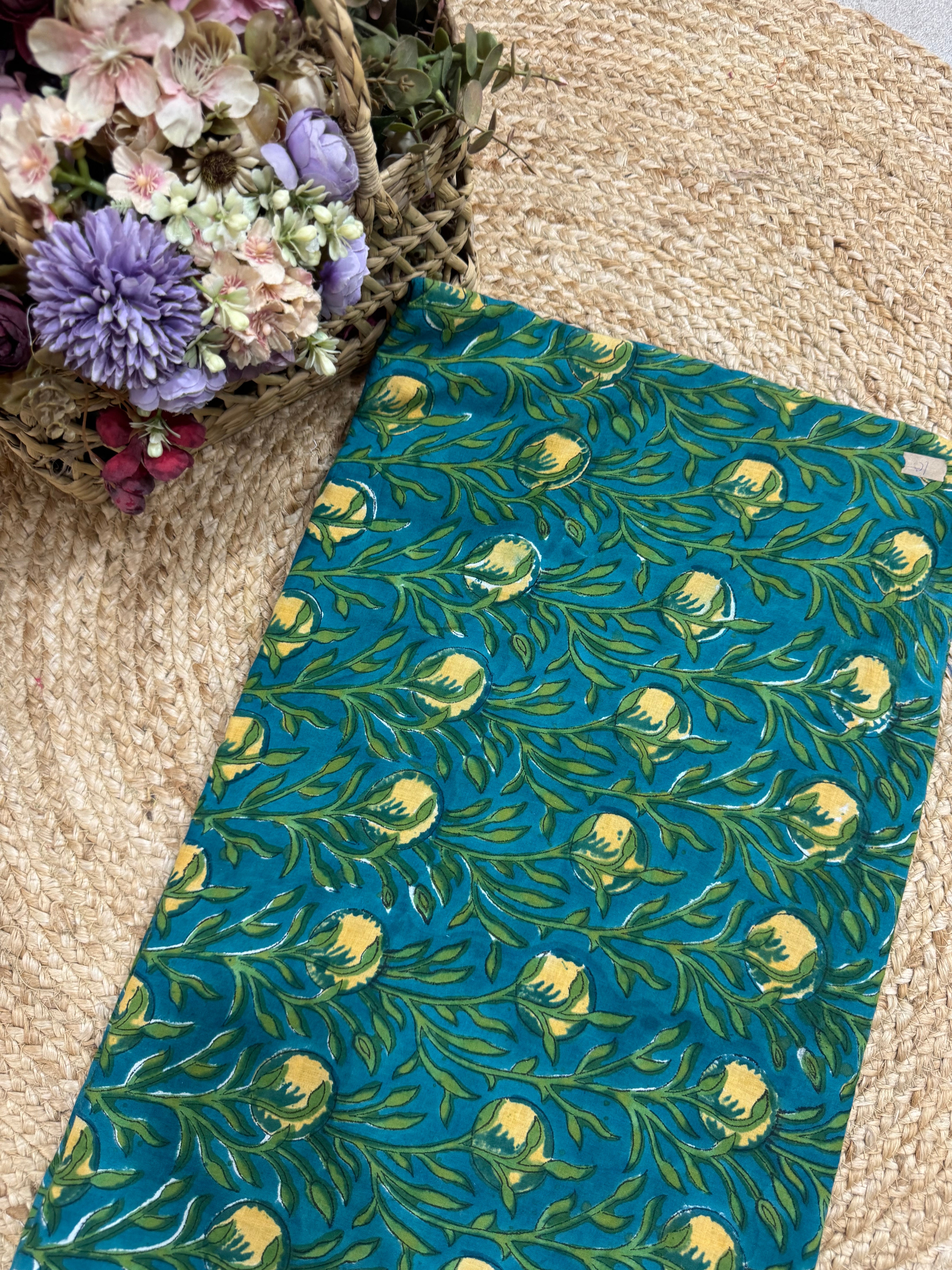 HAND BLOCK PRINTED COTTON FABRIC