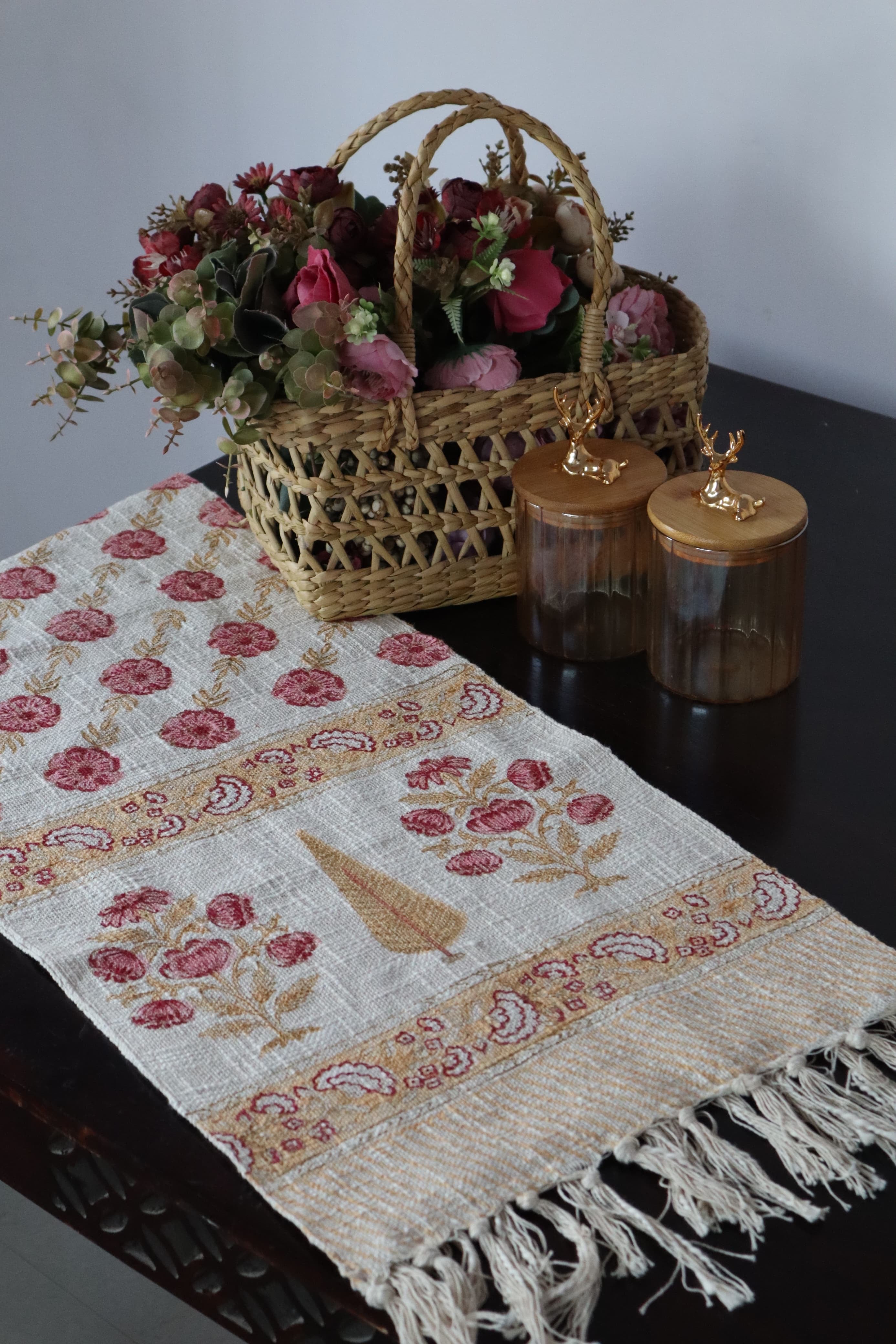 HAND BLOCK PRINTED TABLE RUNNER