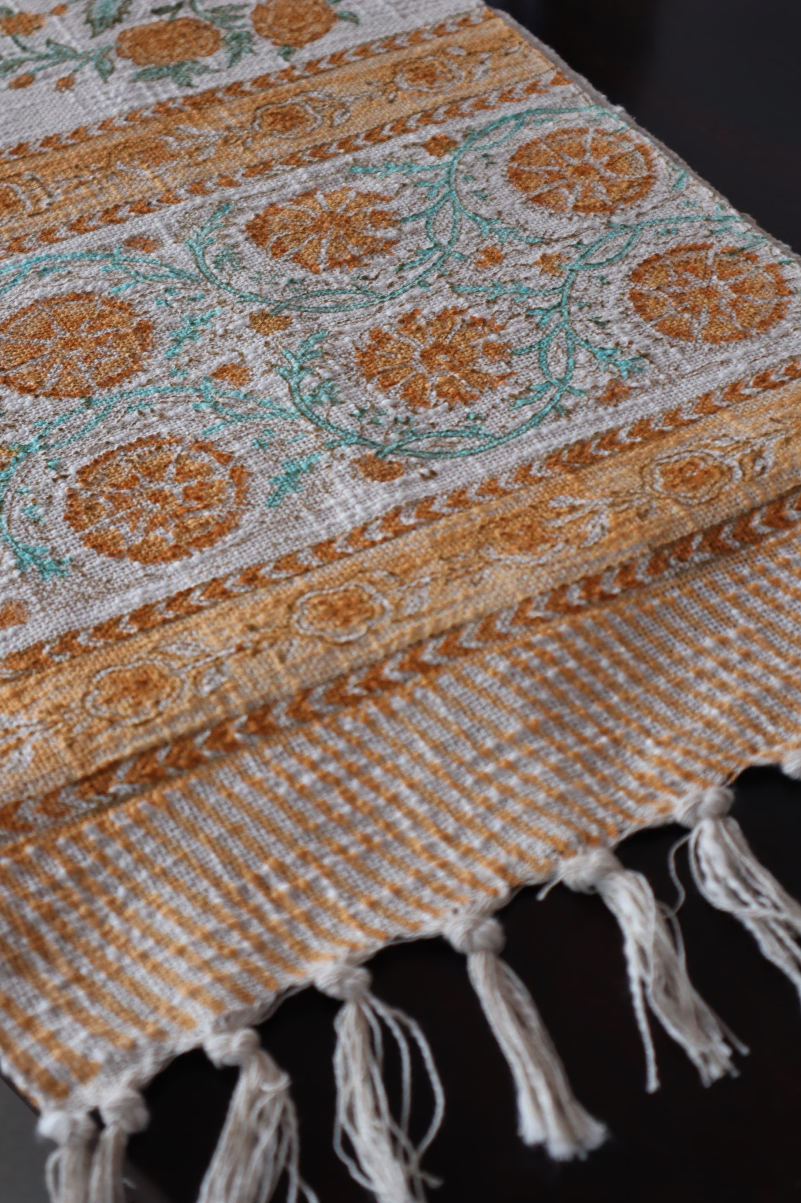 HAND BLOCK PRINTED TABLE RUNNER