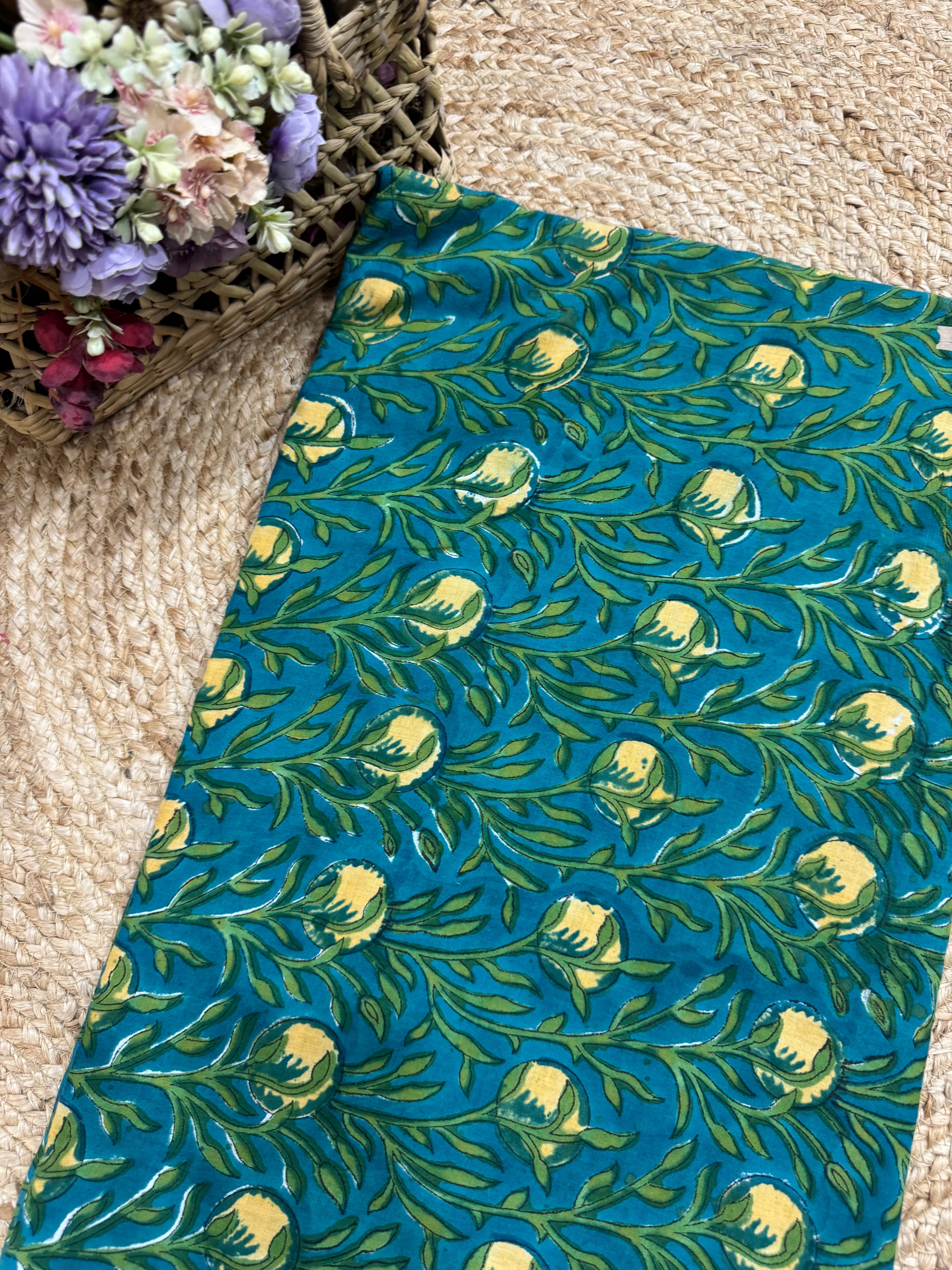 HAND BLOCK PRINTED COTTON FABRIC