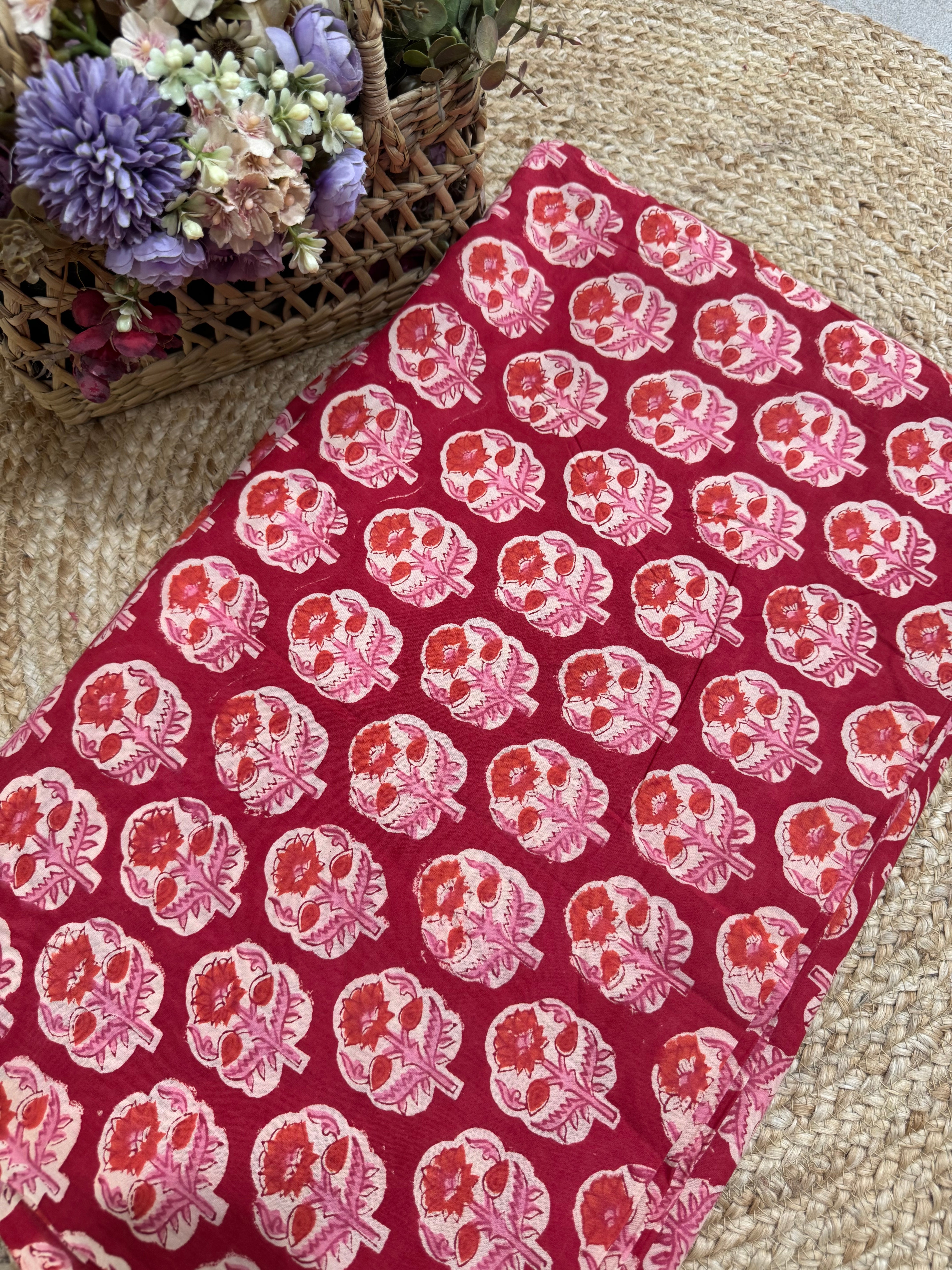 HAND BLOCK PRINTED COTTON FABRIC