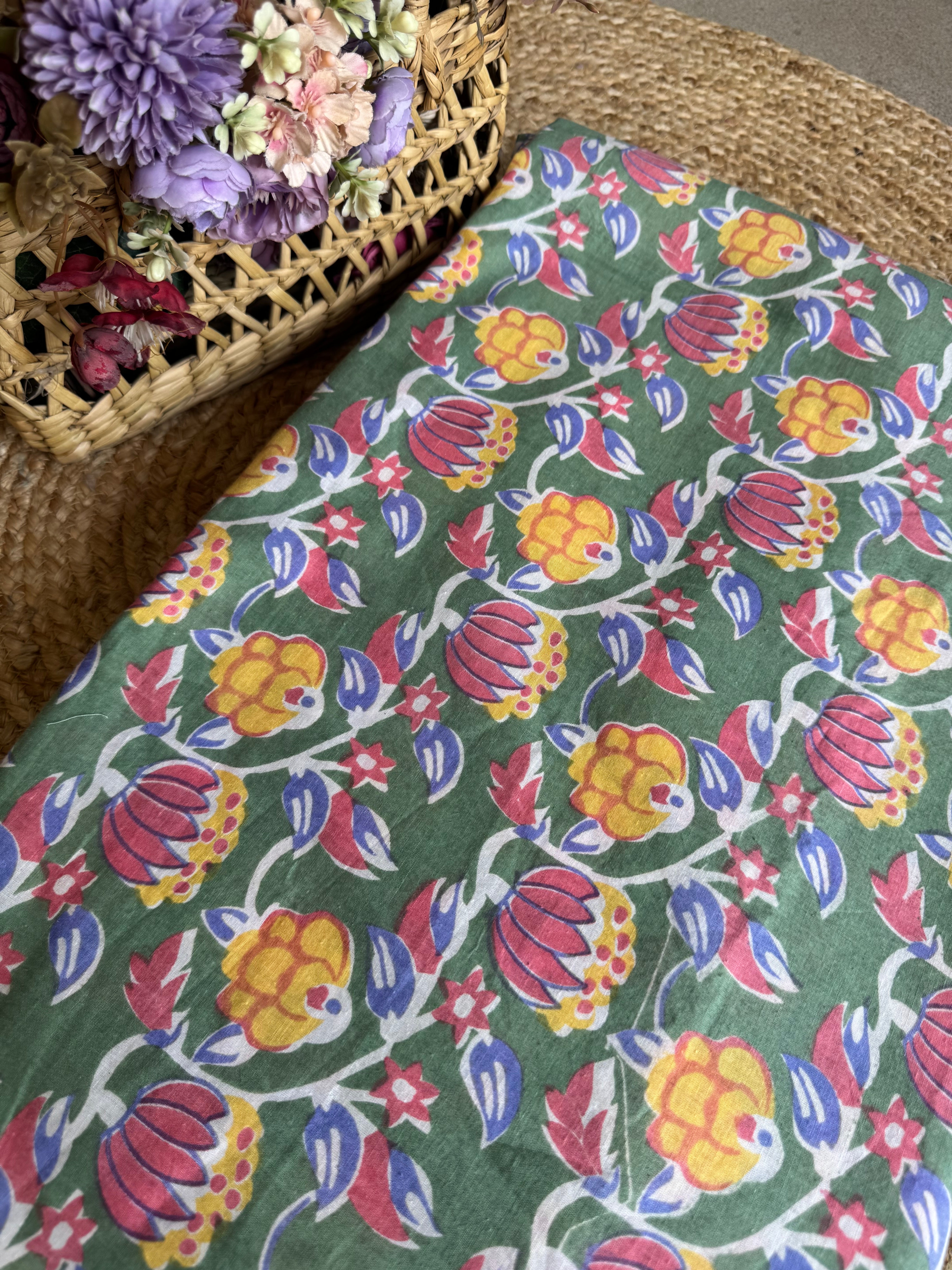 HAND BLOCK PRINTED COTTON FABRIC