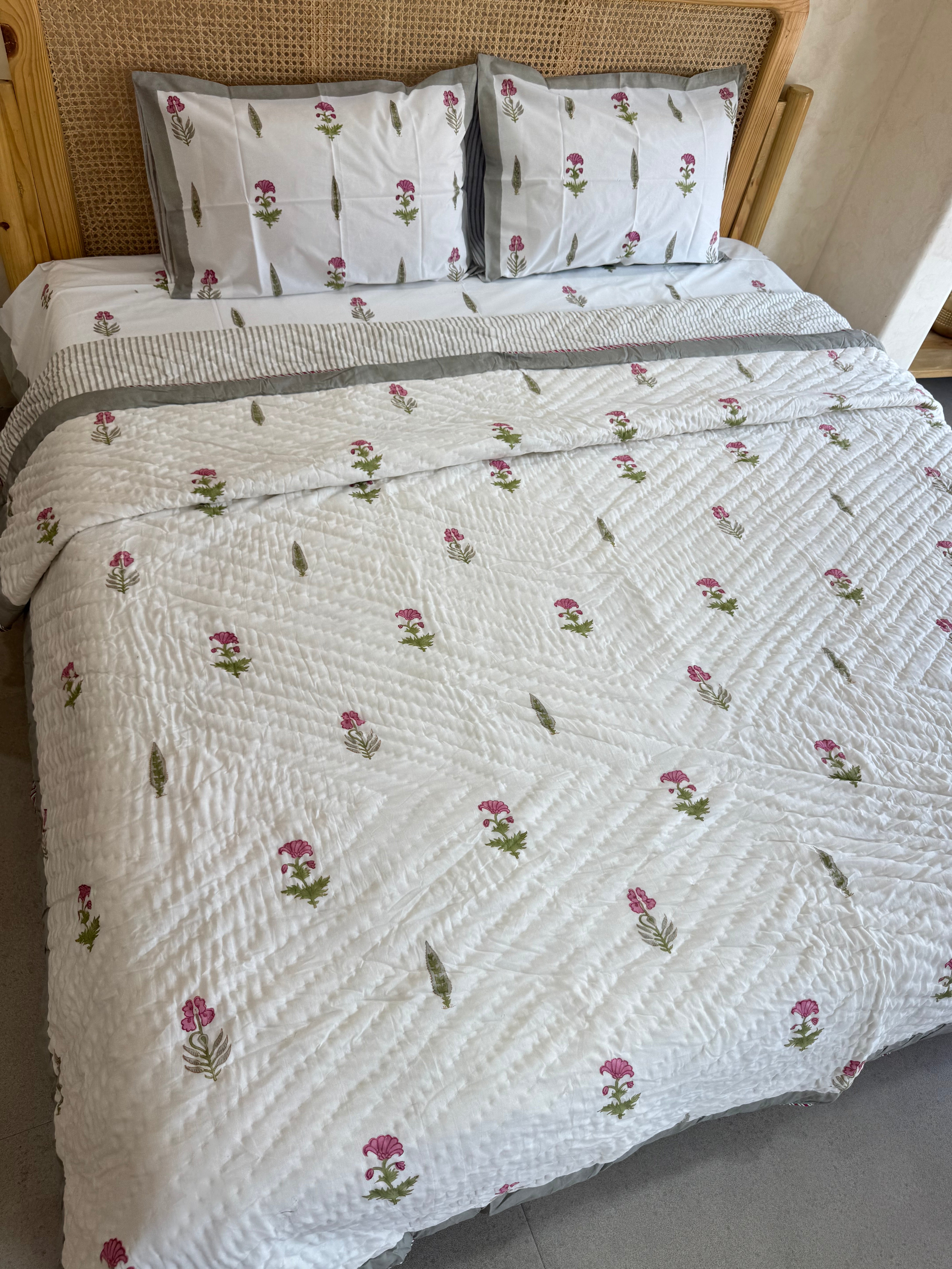 Azalea HANDBLOCK PRINTED BEDDING