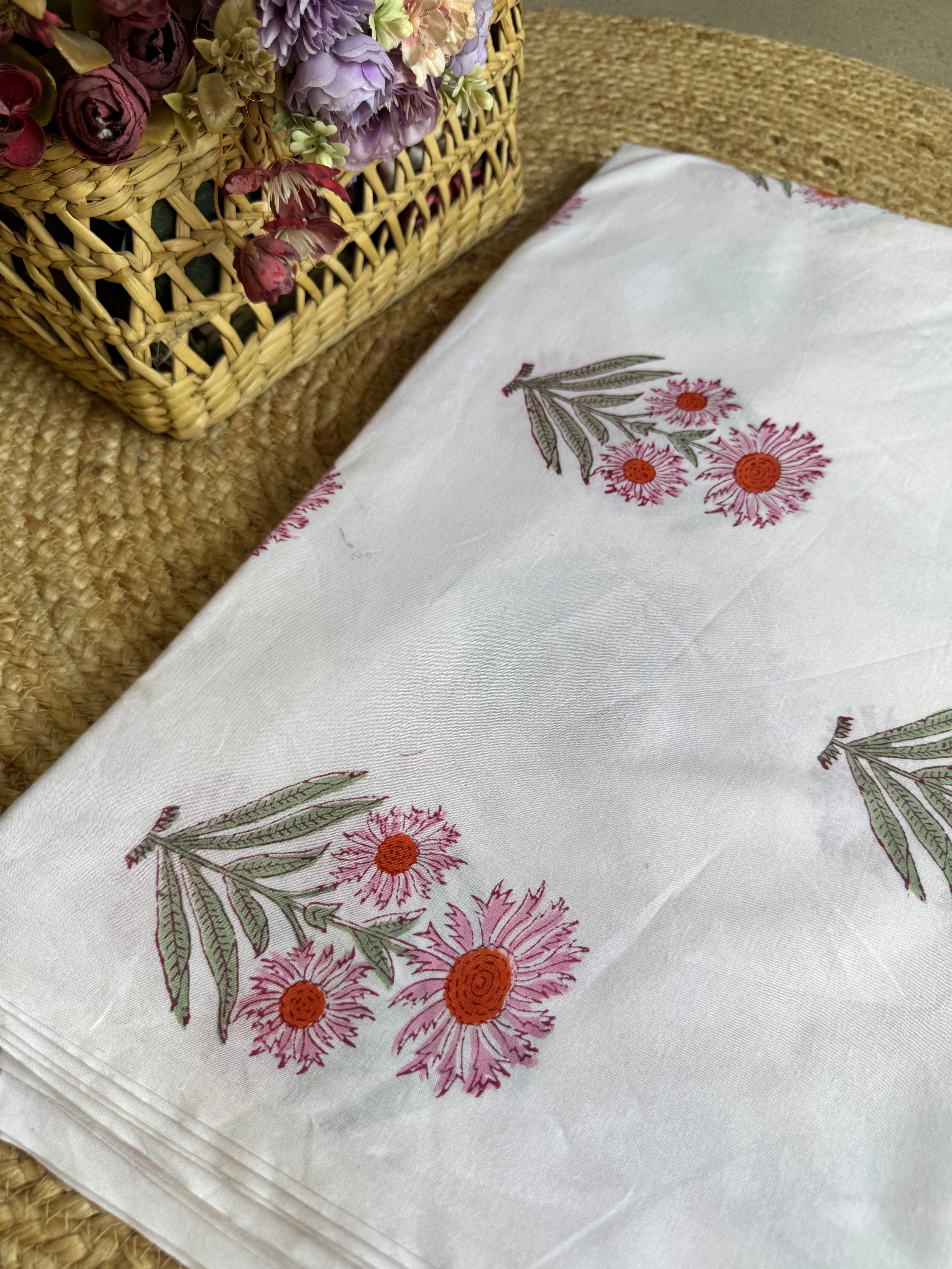 HAND BLOCK PRINTED COTTON FABRIC