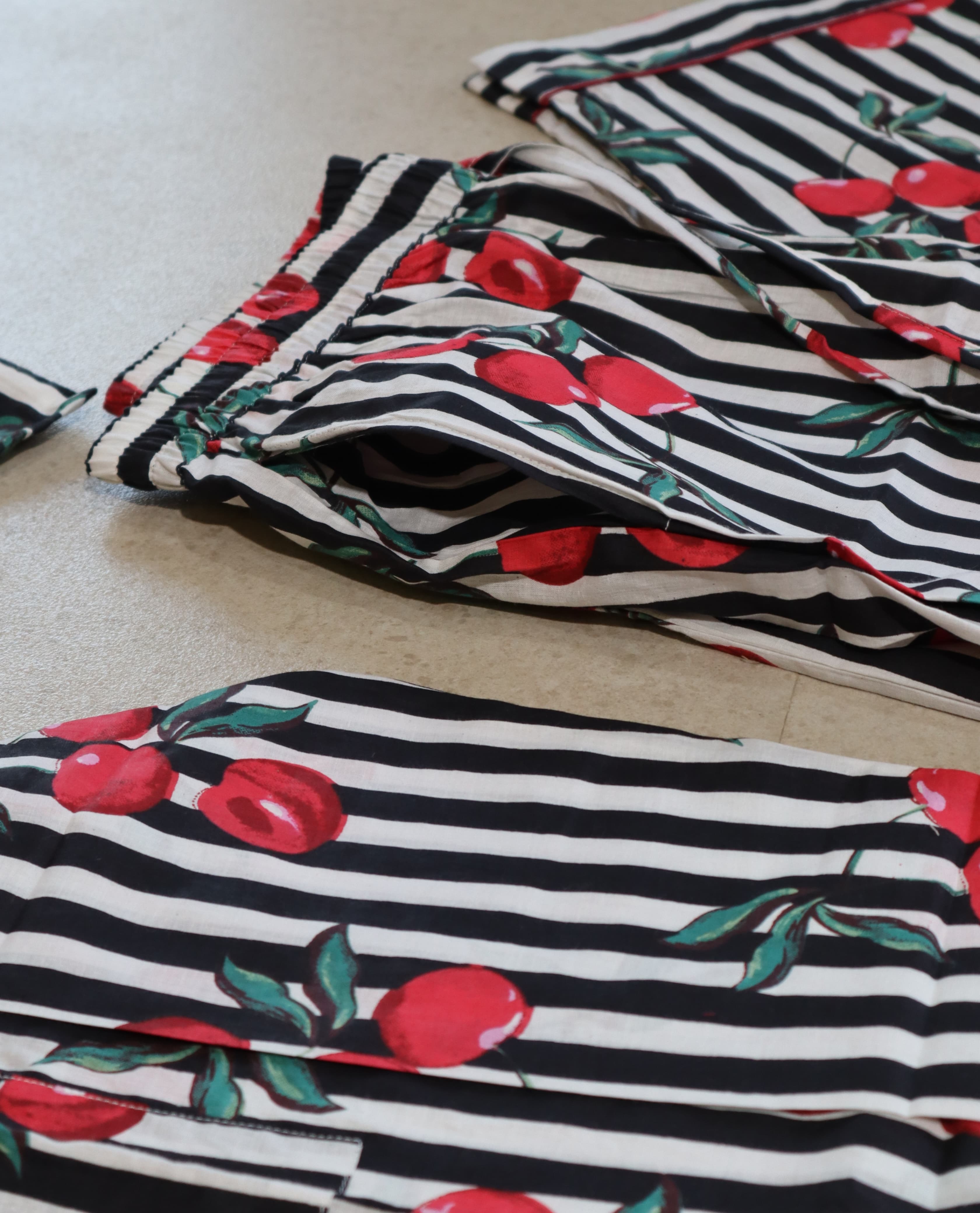 BLACK CHERRY FULL SHIRT AND FULL PAJAMA