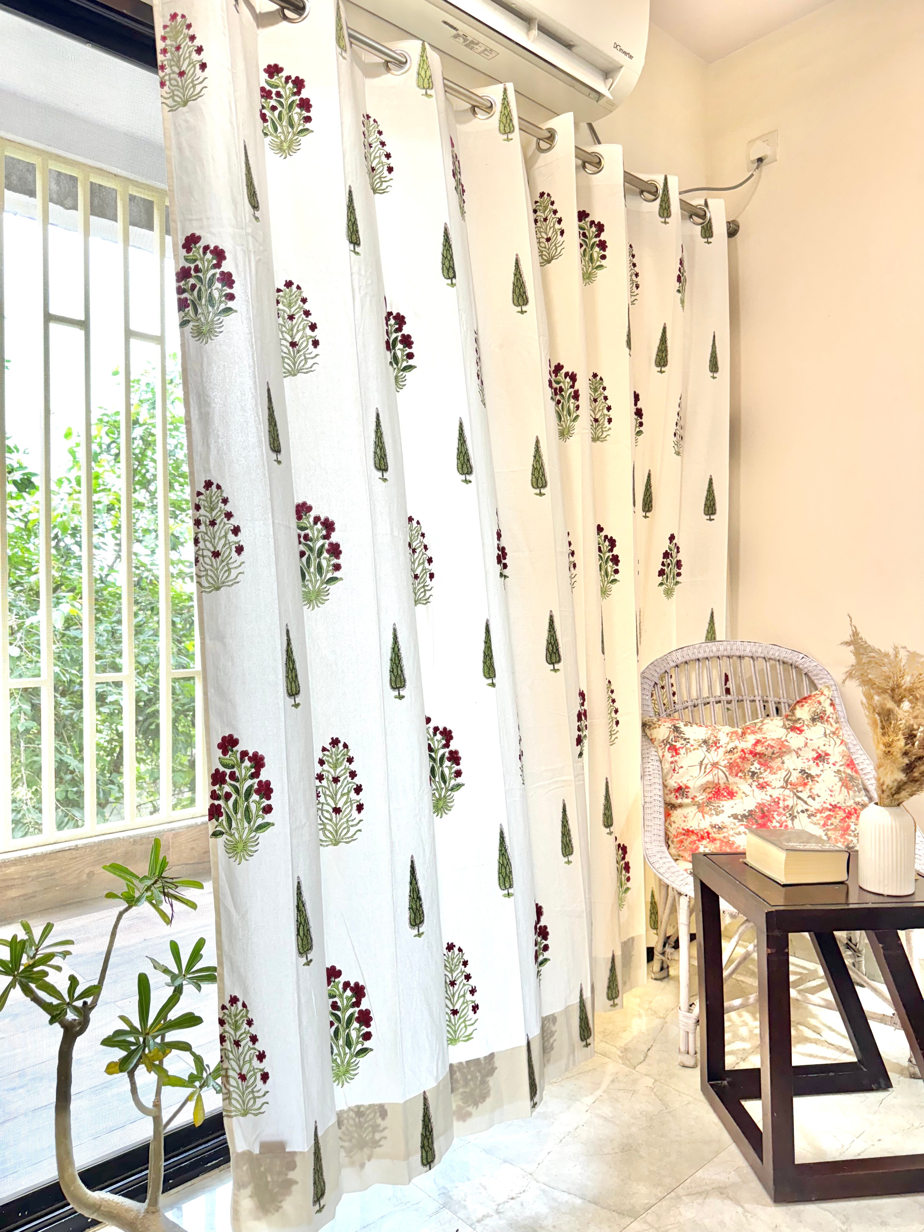 HANDBLOCK PRINTED CURTAIN