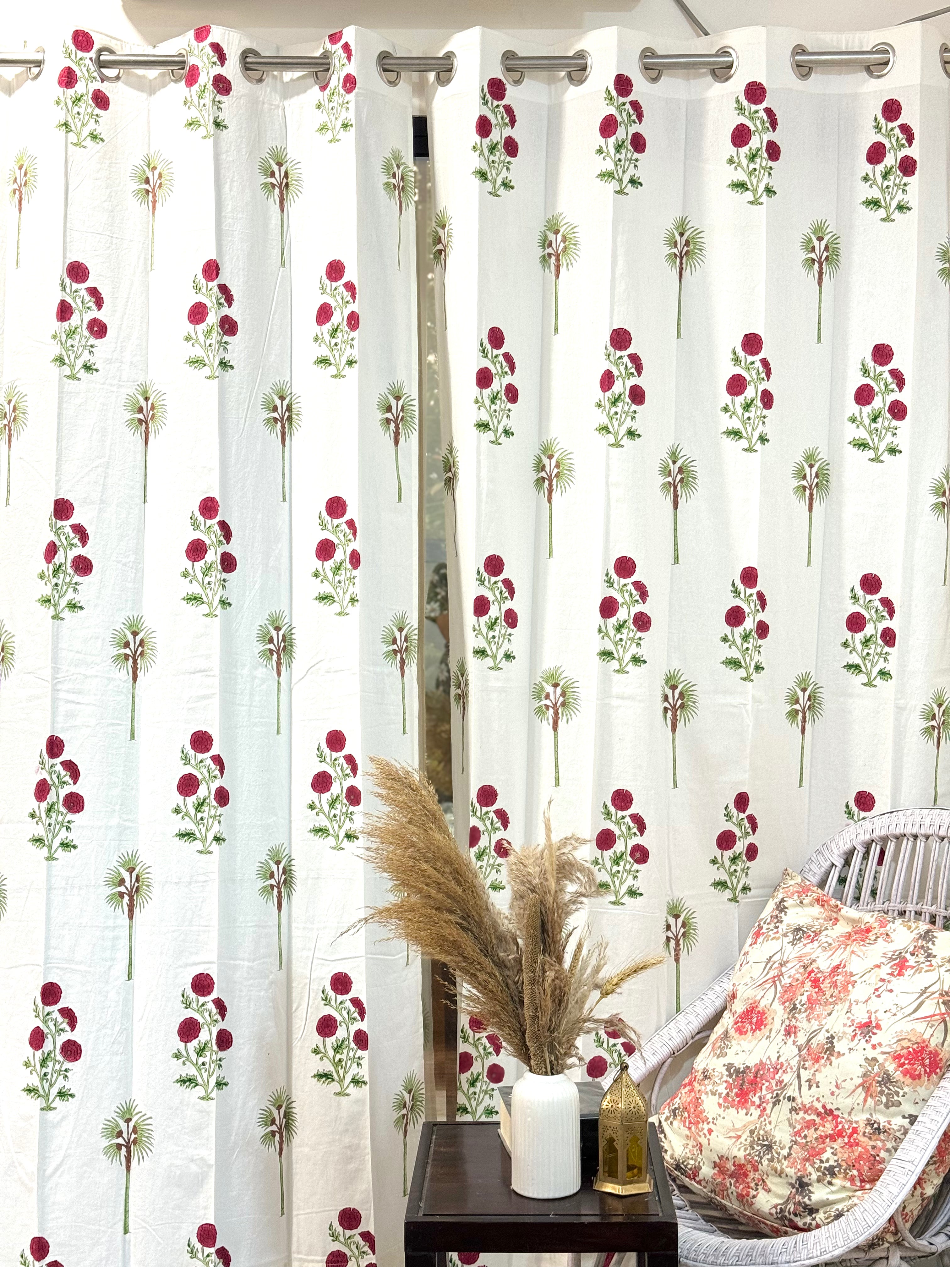 HANDBLOCK PRINTED CURTAIN