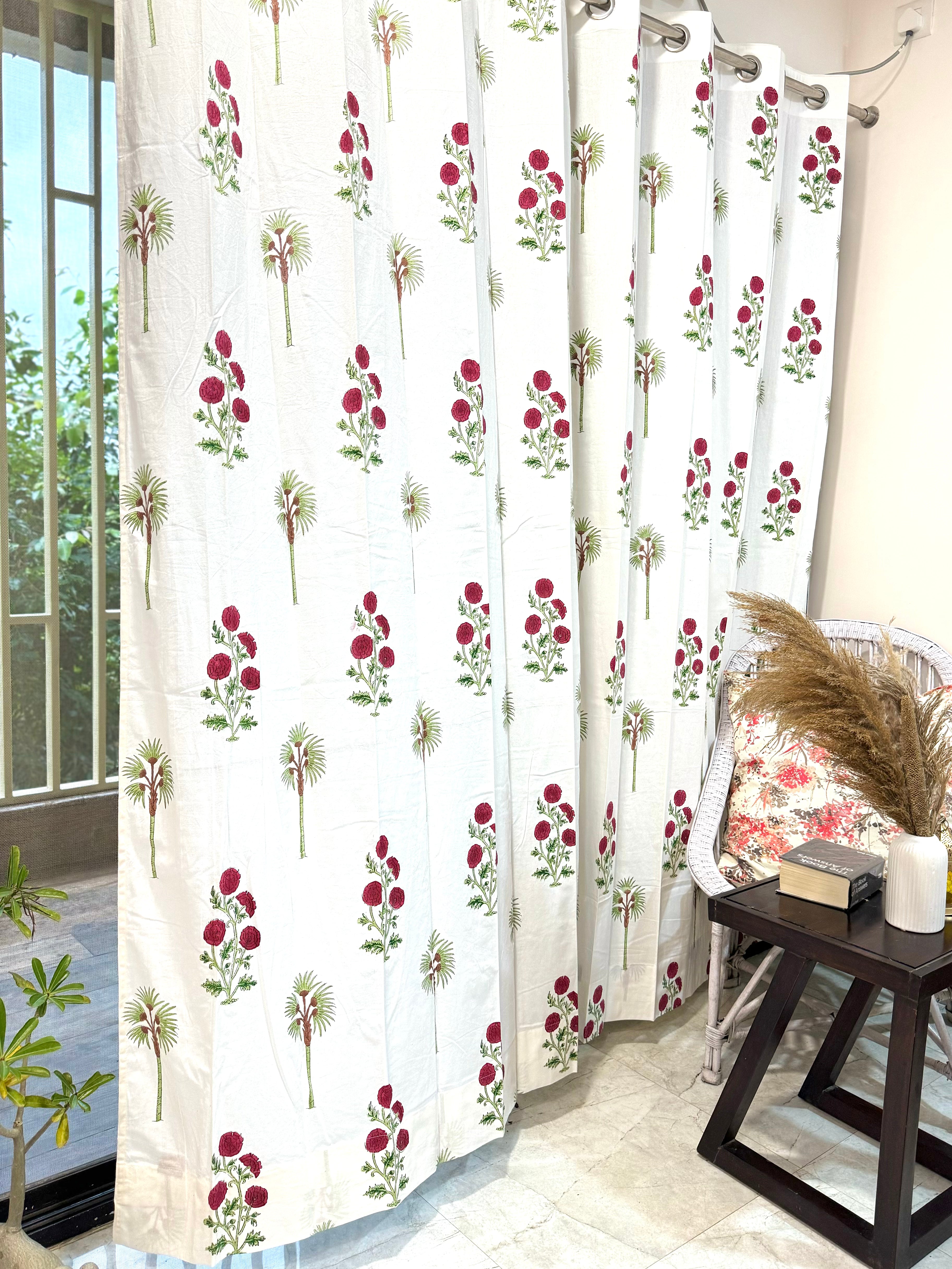 HANDBLOCK PRINTED CURTAIN