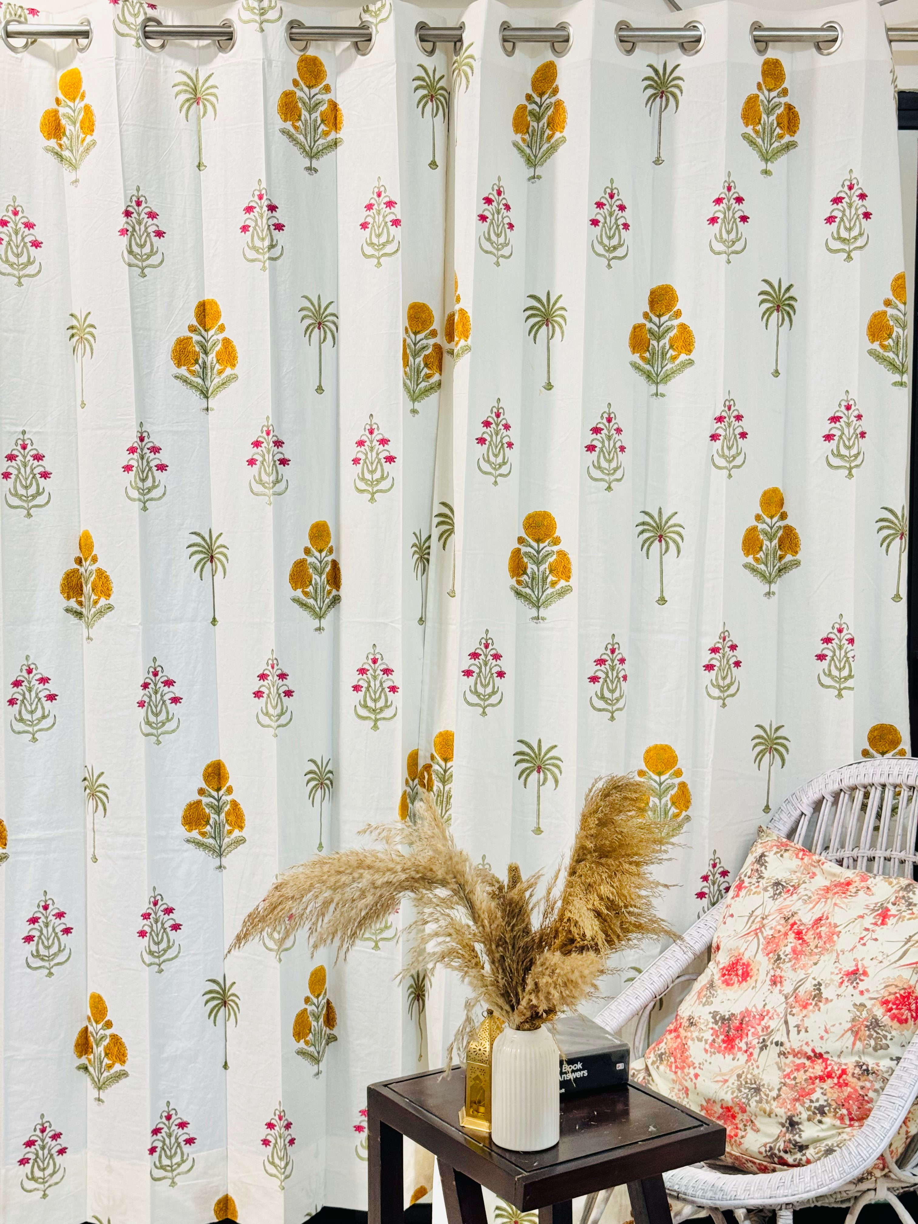 HANDBLOCK PRINTED CURTAIN