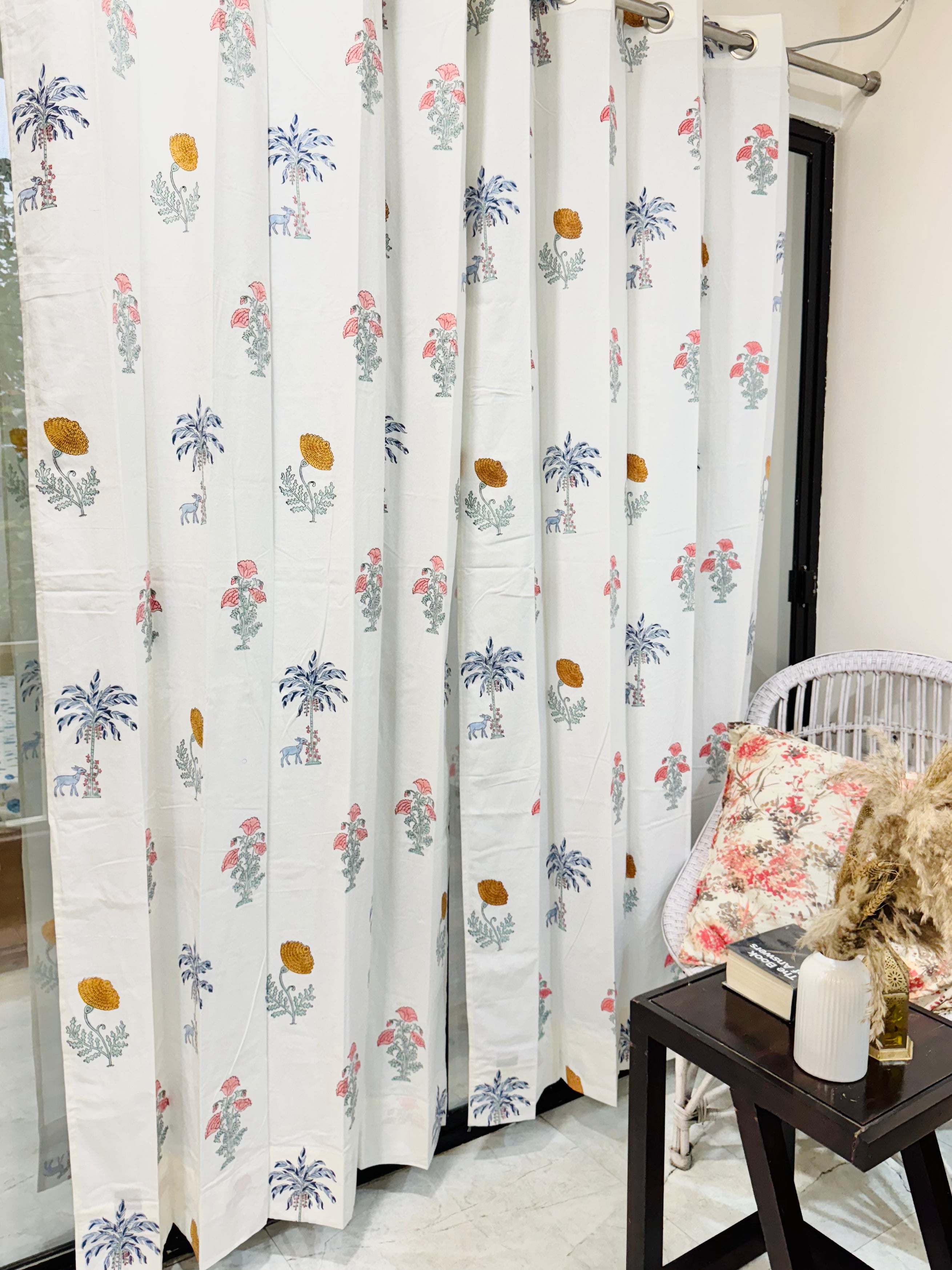 HANDBLOCK PRINTED CURTAIN