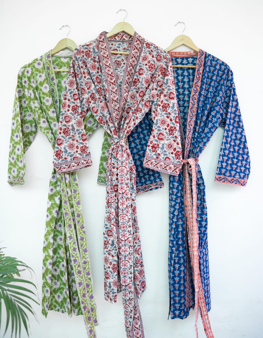 HAND BLOCK PRINTED COTTON KIMONOS