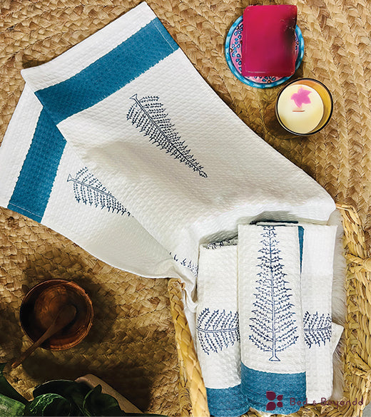 CYPRESS HANDBLOCK PRINTED BODY / HAND TOWEL / NAPKIN