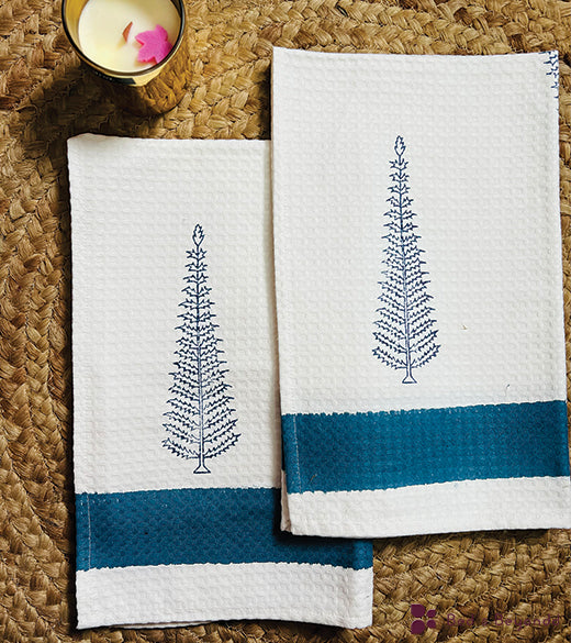 CYPRESS HANDBLOCK PRINTED BODY / HAND TOWEL / NAPKIN