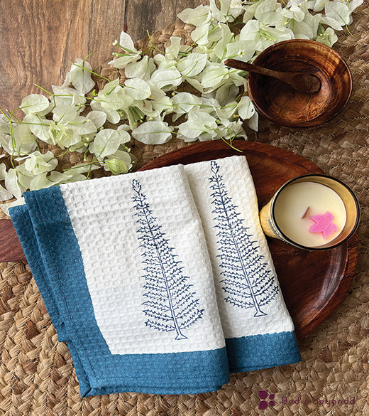 CYPRESS HANDBLOCK PRINTED BODY / HAND TOWEL / NAPKIN