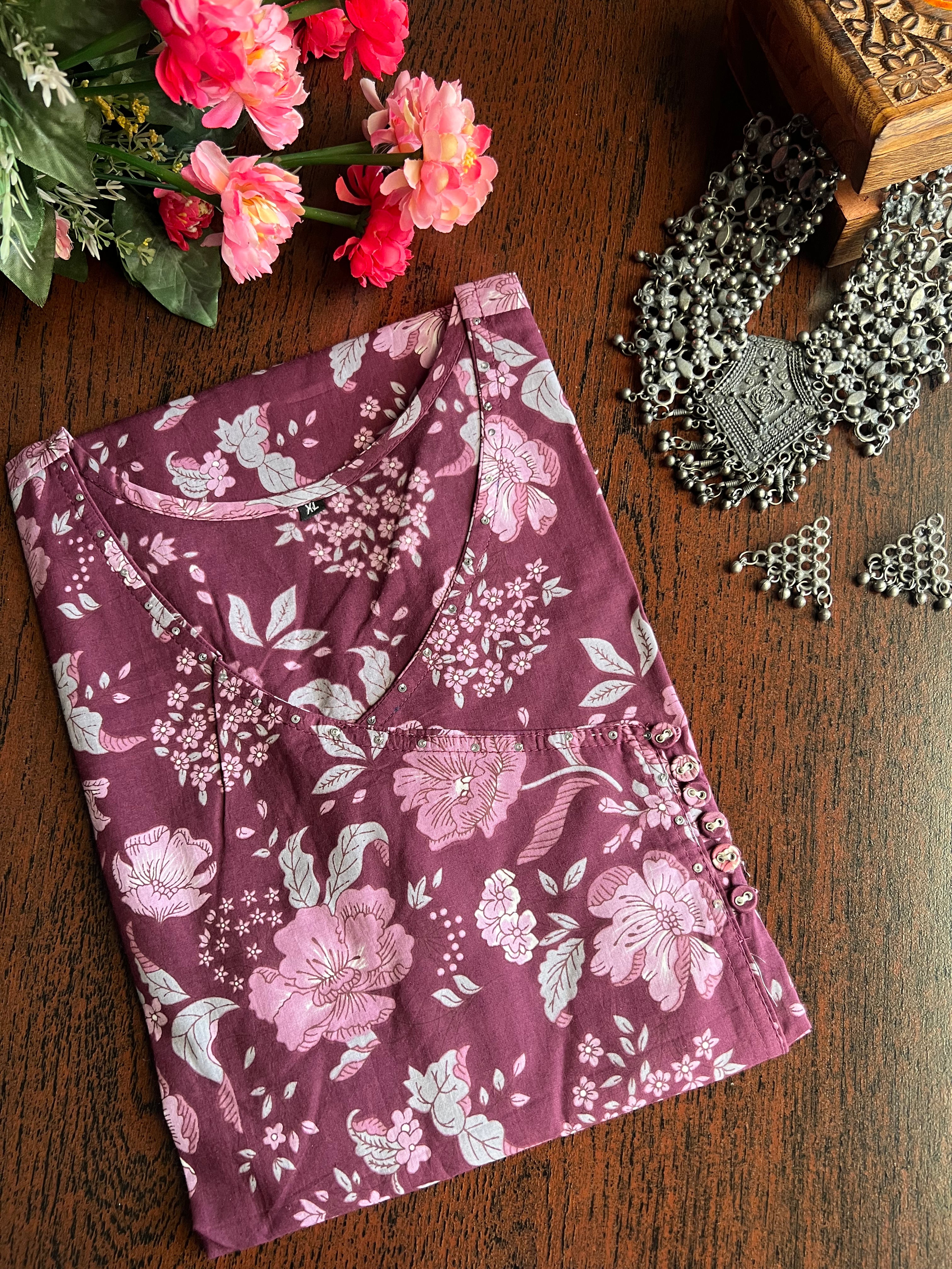 STRAIGHT COTTON KURTA