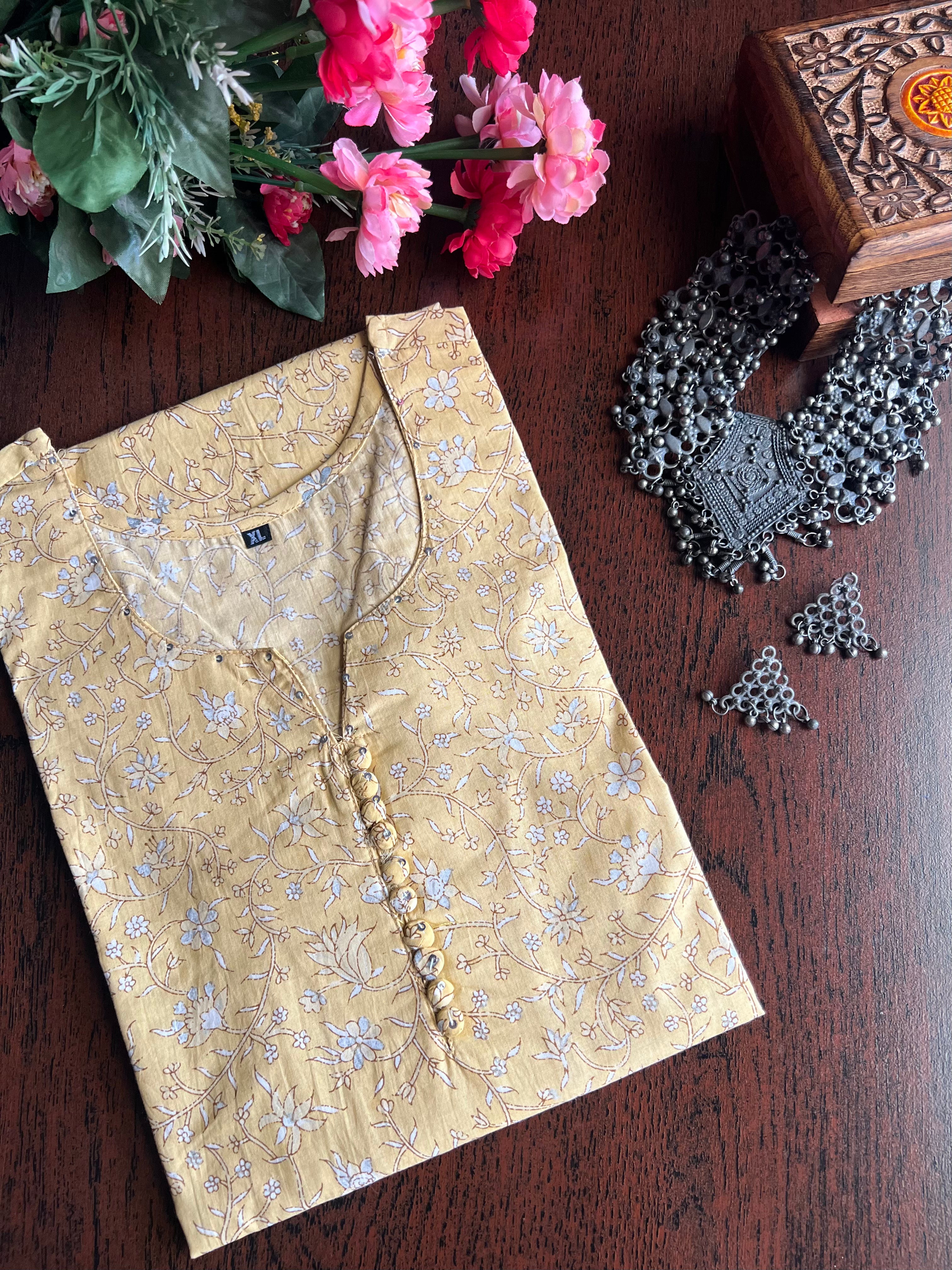 STRAIGHT COTTON KURTA