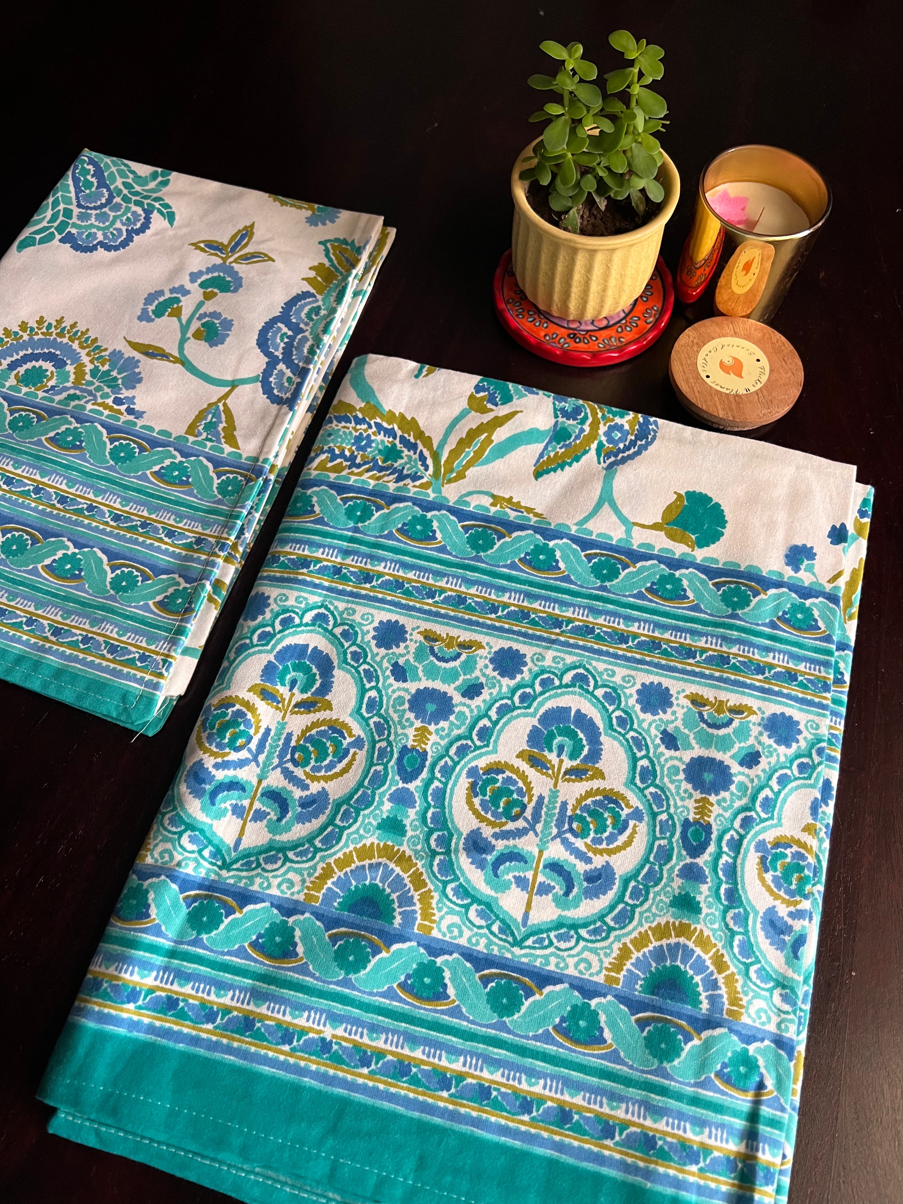 SHALIMAR SINGLE BEDSHEET WITH ONE PILLOW COVER