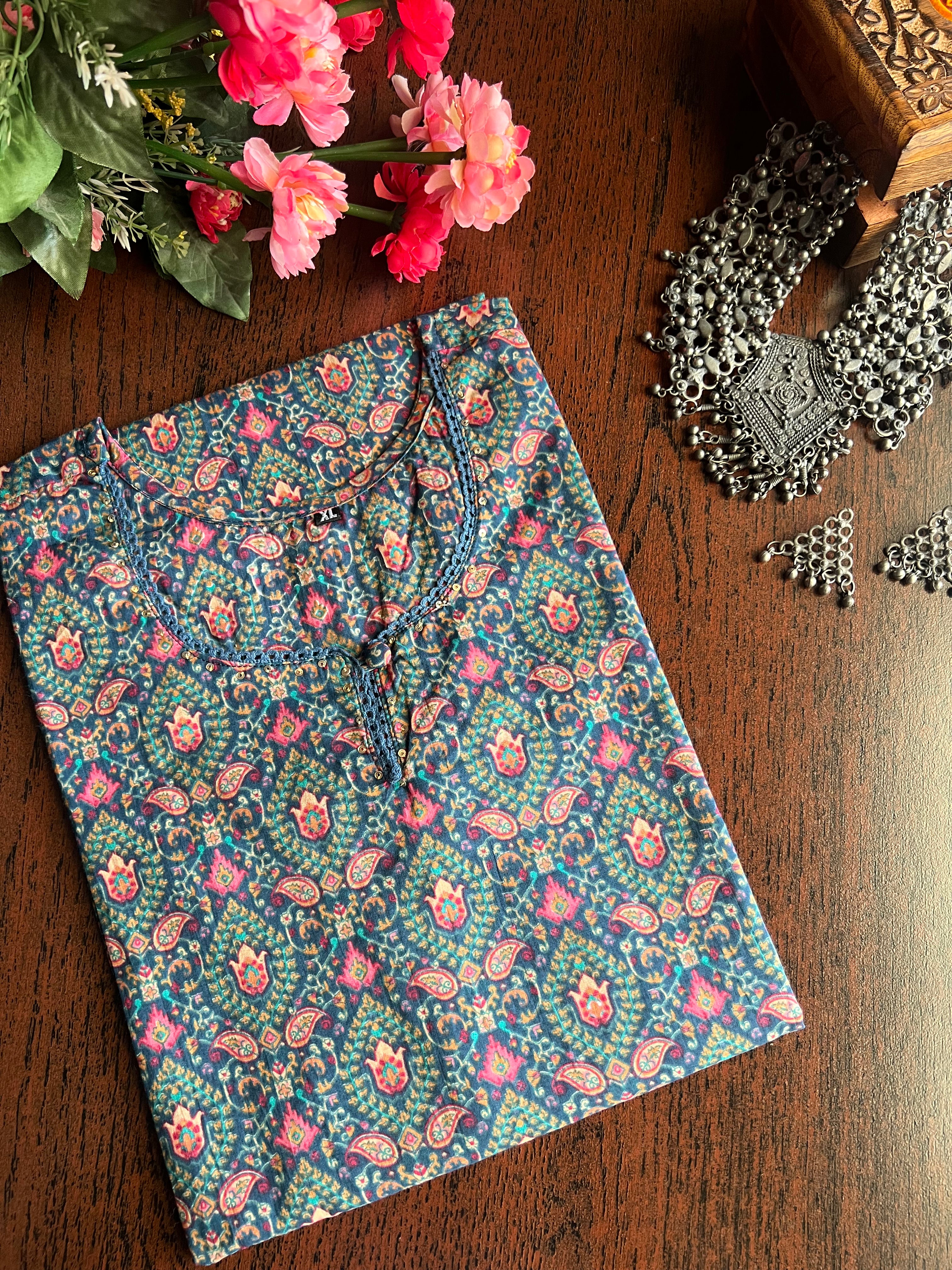 STRAIGHT COTTON KURTA