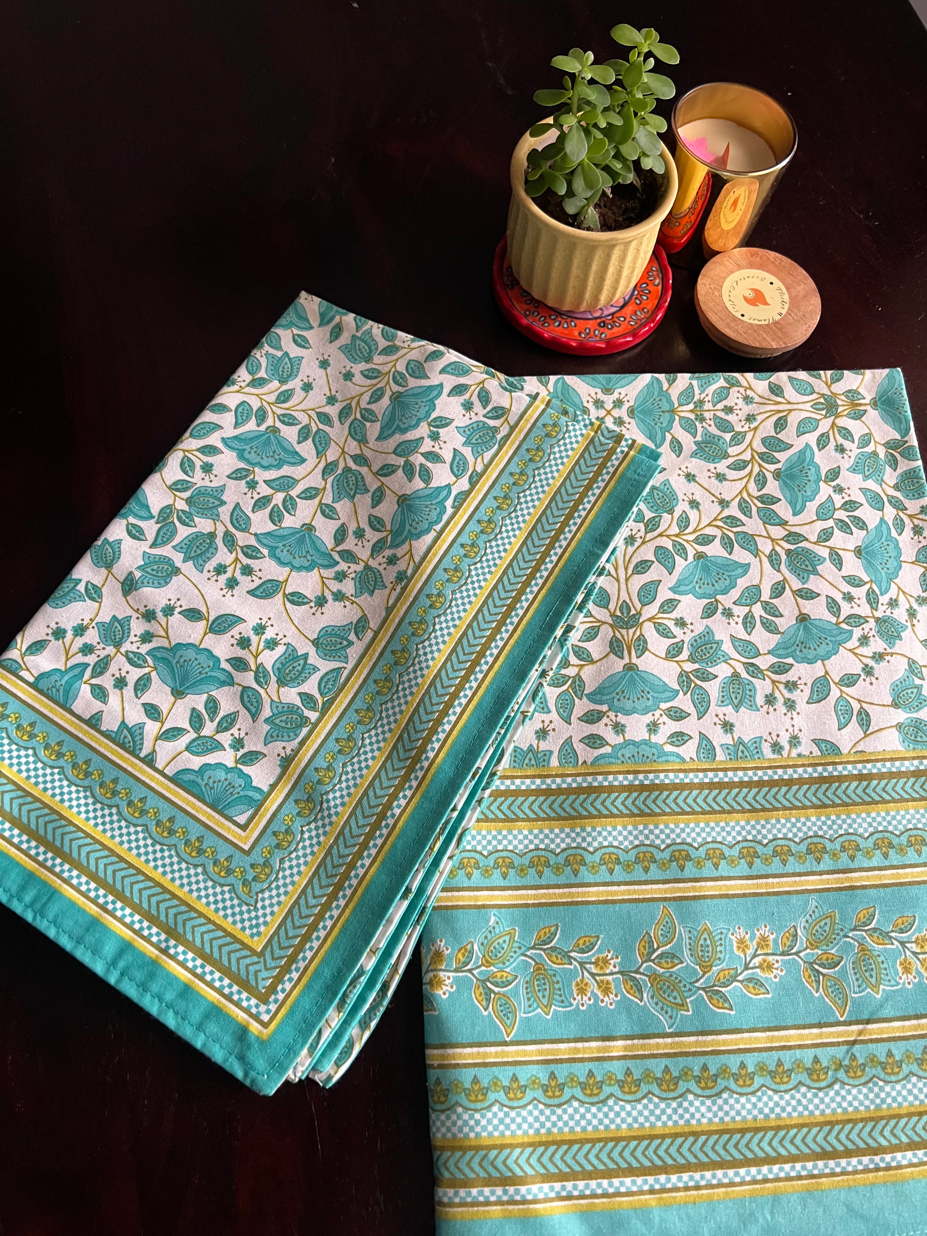 SHALIMAR SINGLE BEDSHEET WITH ONE PILLOW COVER