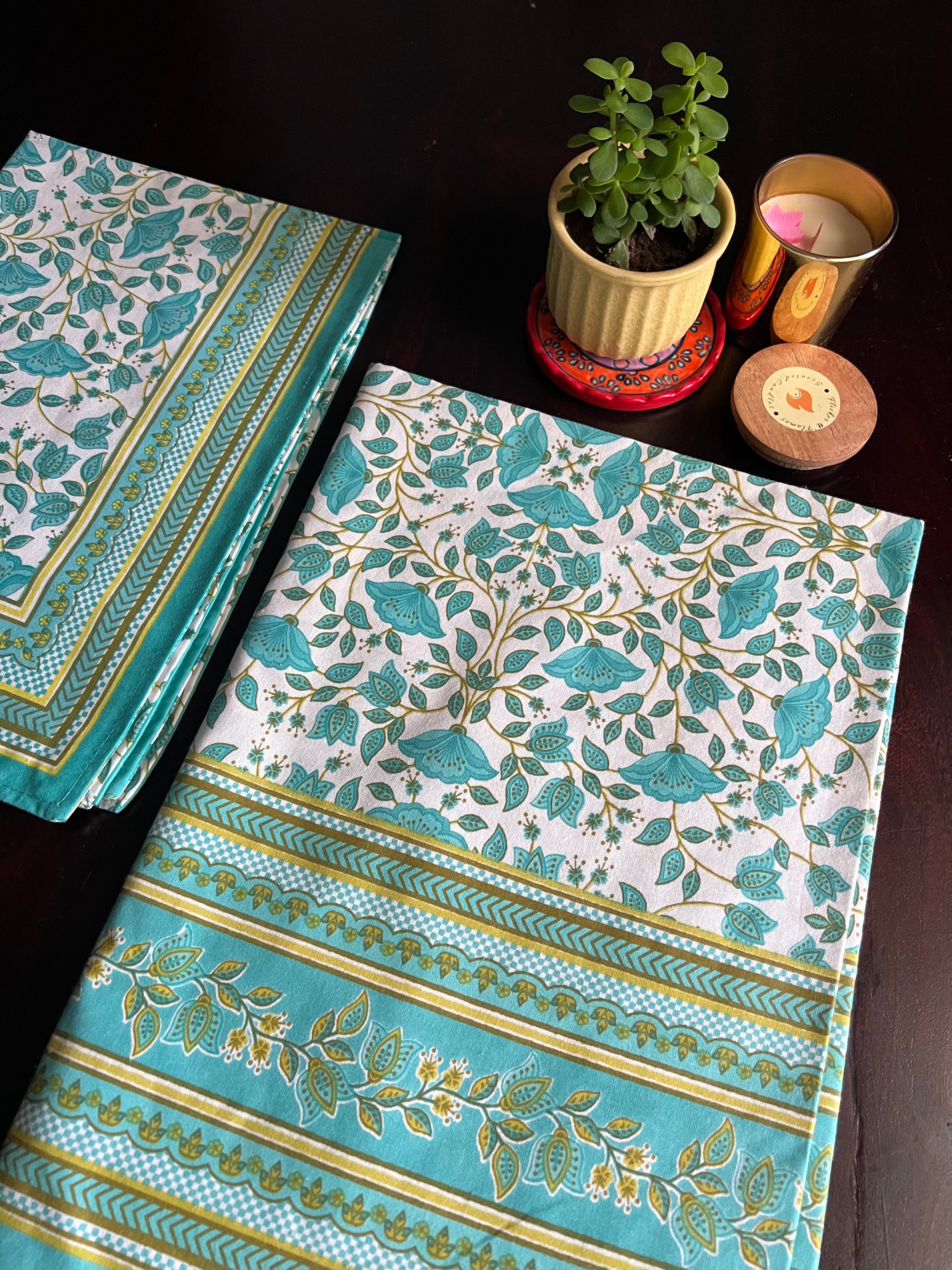 SHALIMAR SINGLE BEDSHEET WITH ONE PILLOW COVER