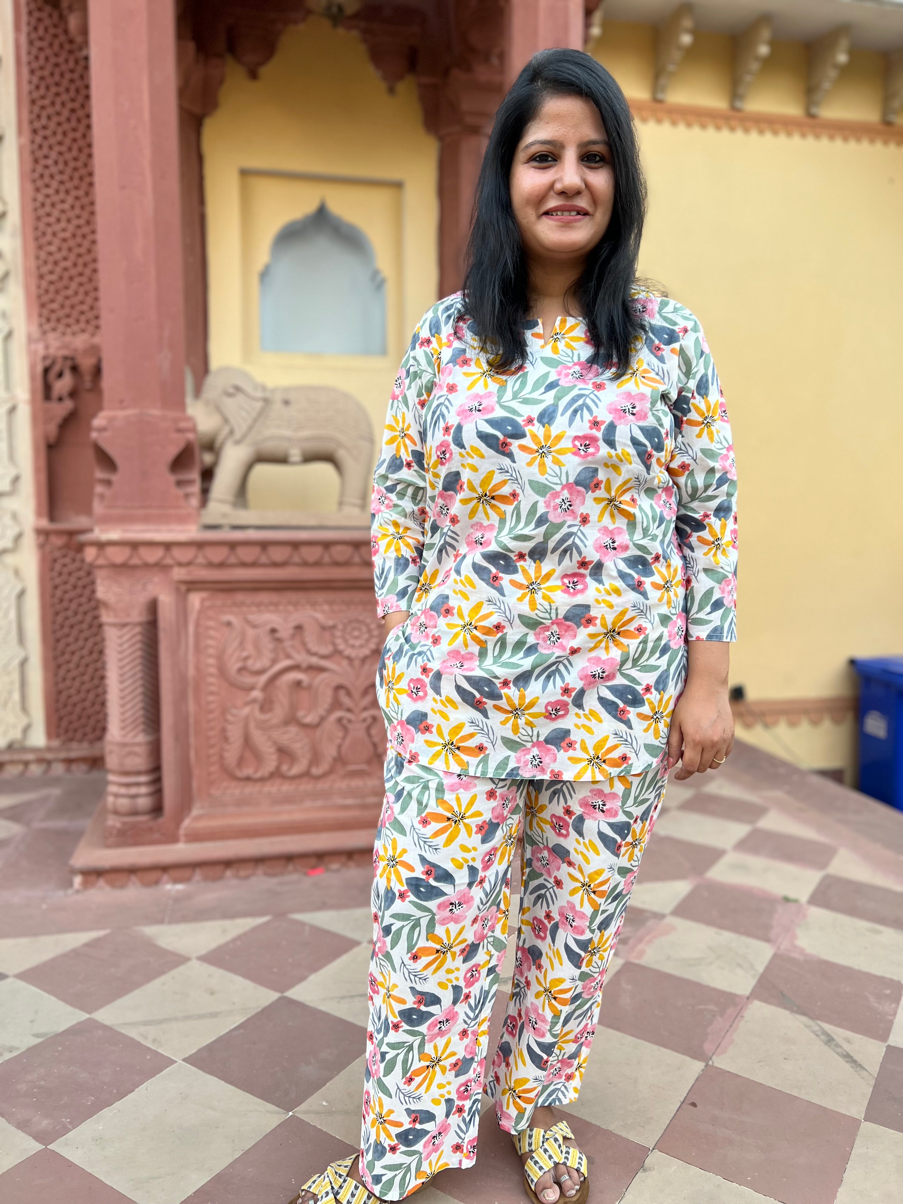 Pure Cotton Loungewear/ Co-ord Set