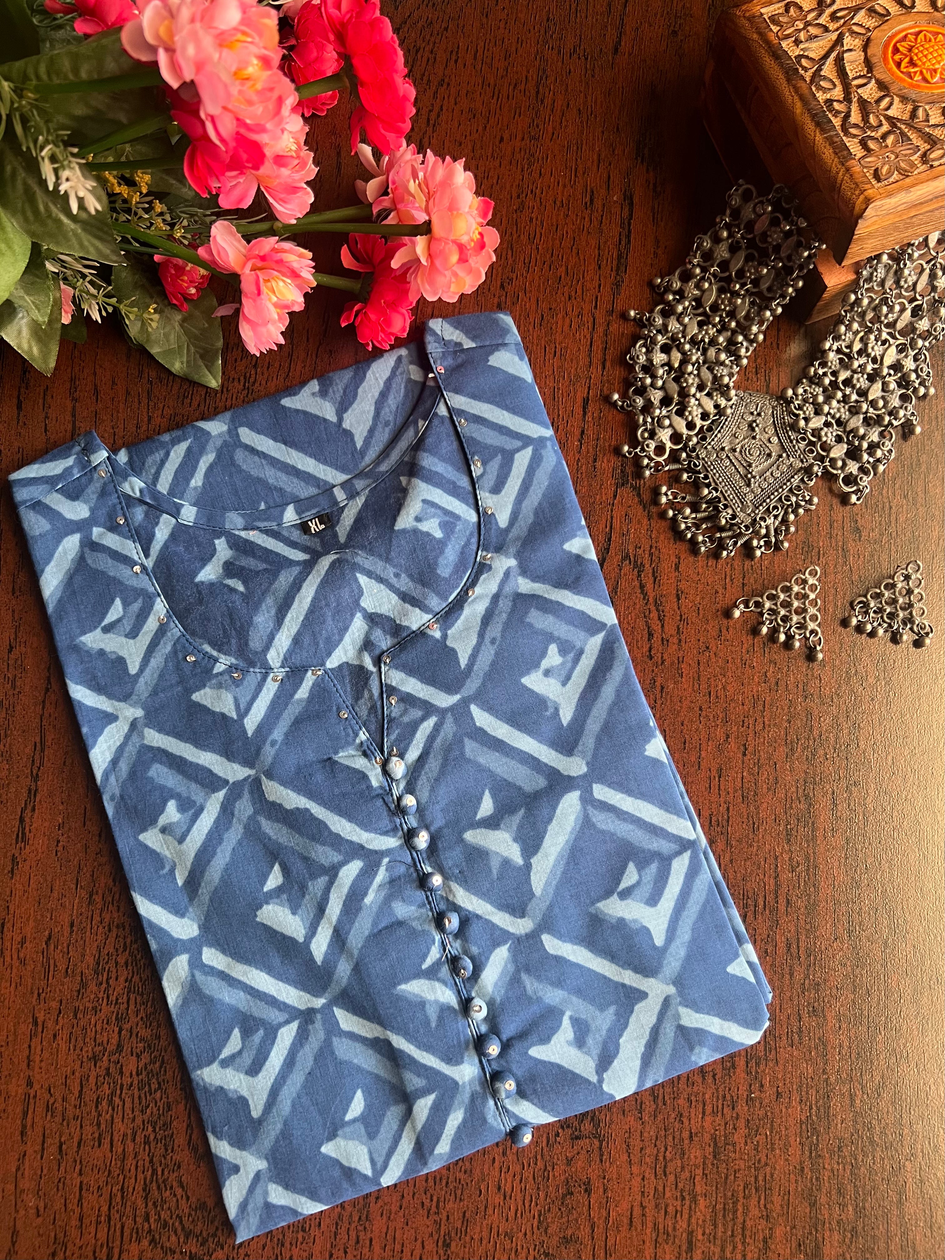 STRAIGHT COTTON KURTA