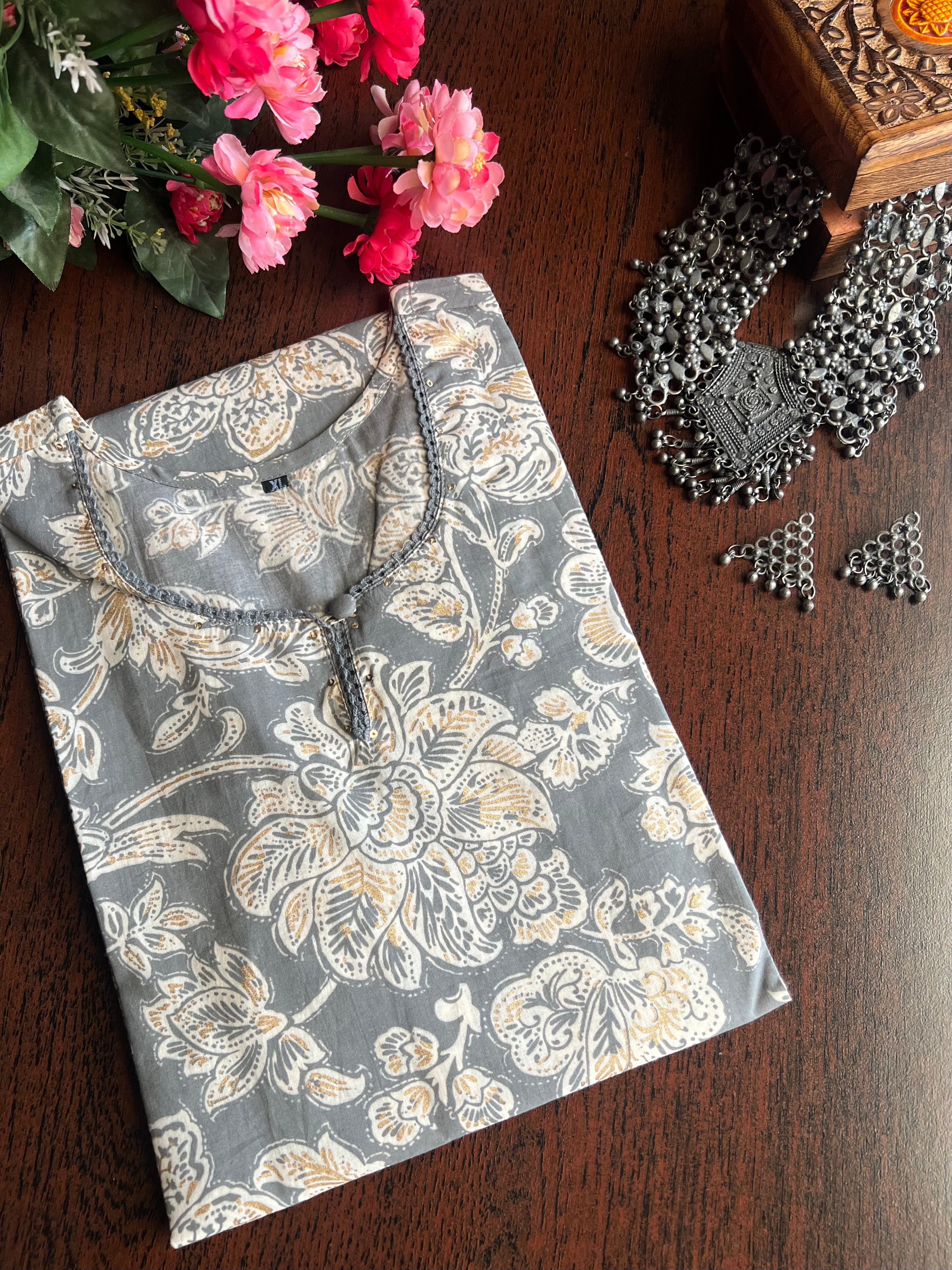 STRAIGHT COTTON KURTA