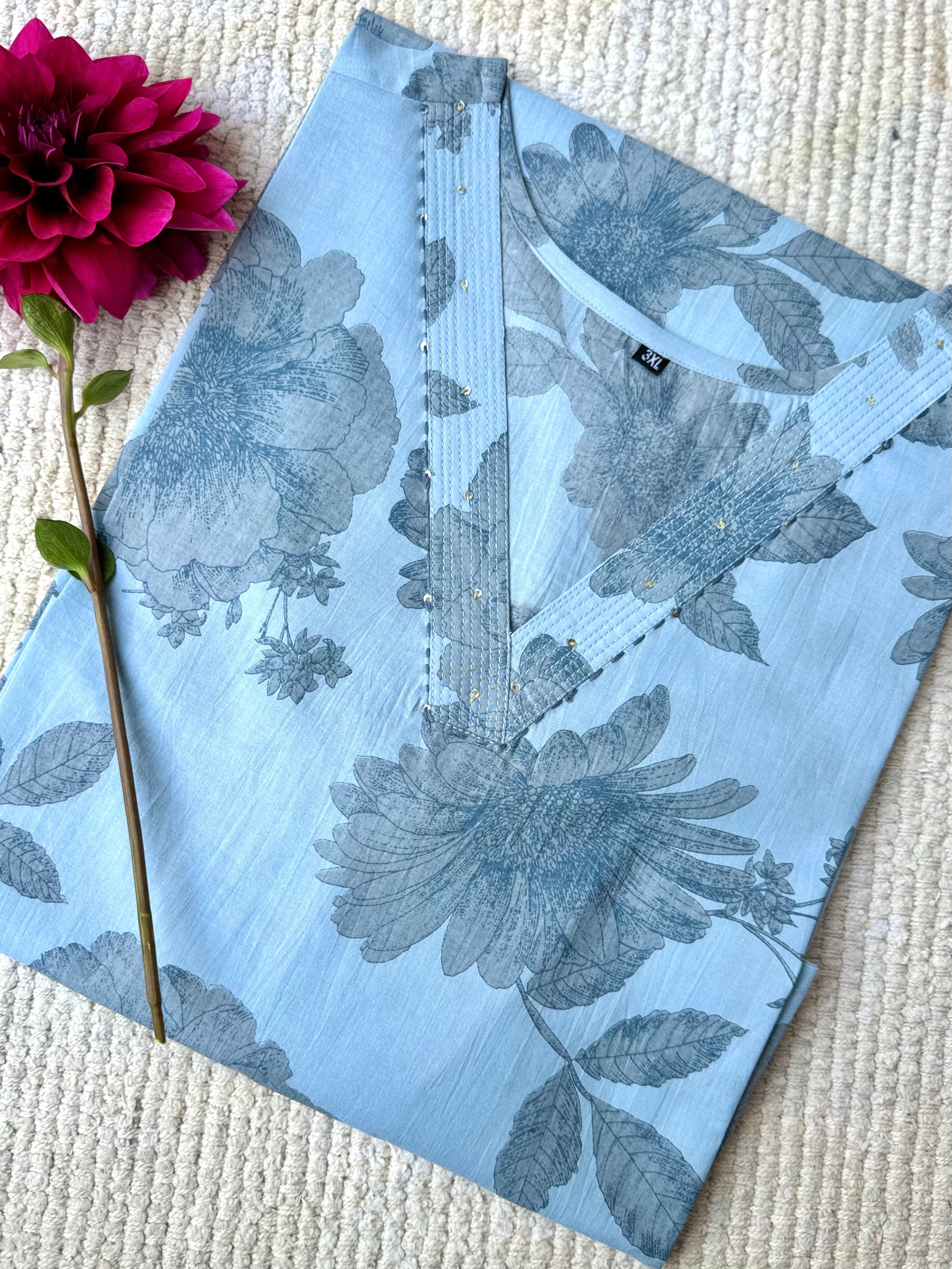 PLUS SIZE PURE COTTON KURTA