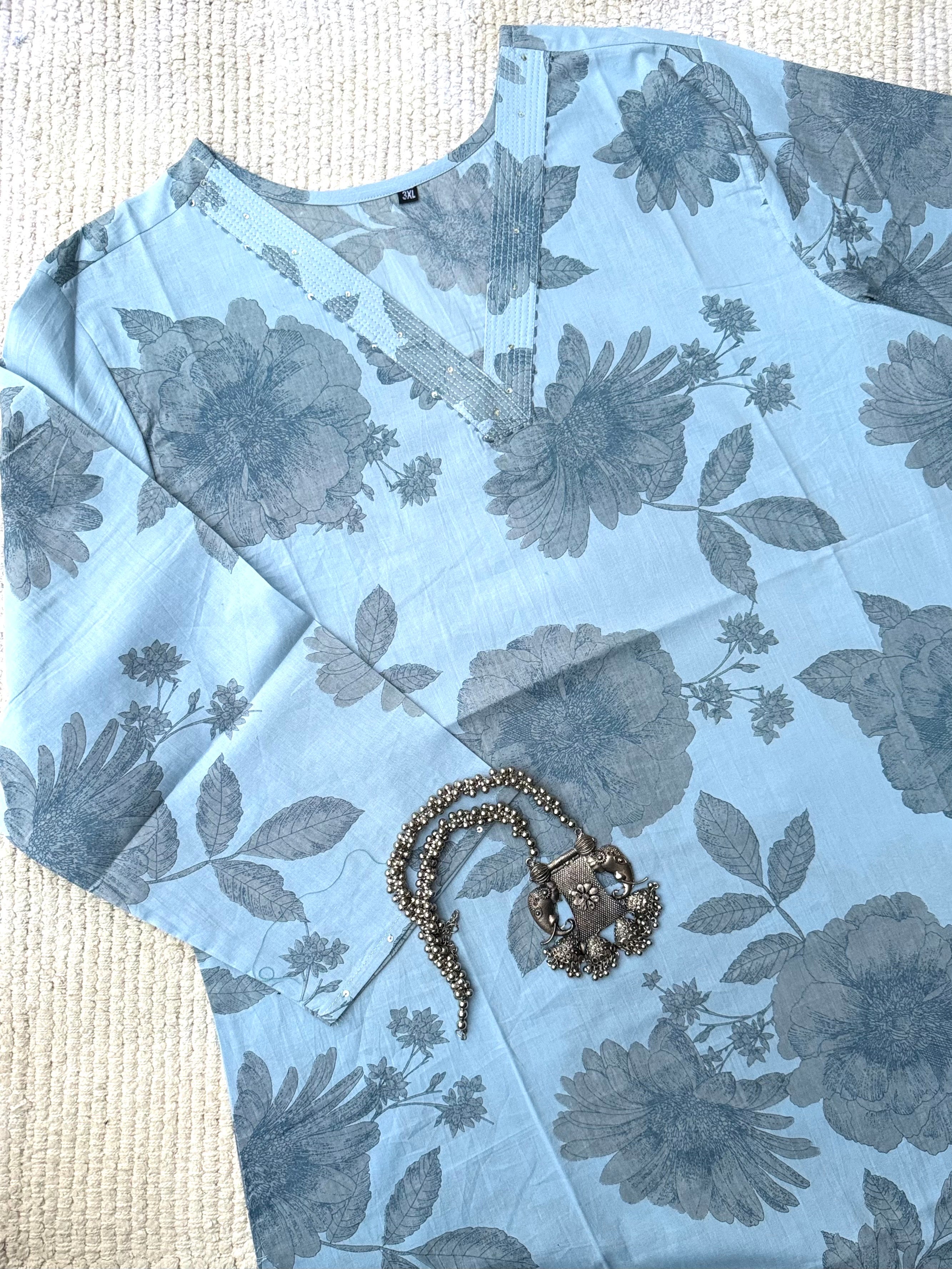 PLUS SIZE PURE COTTON KURTA