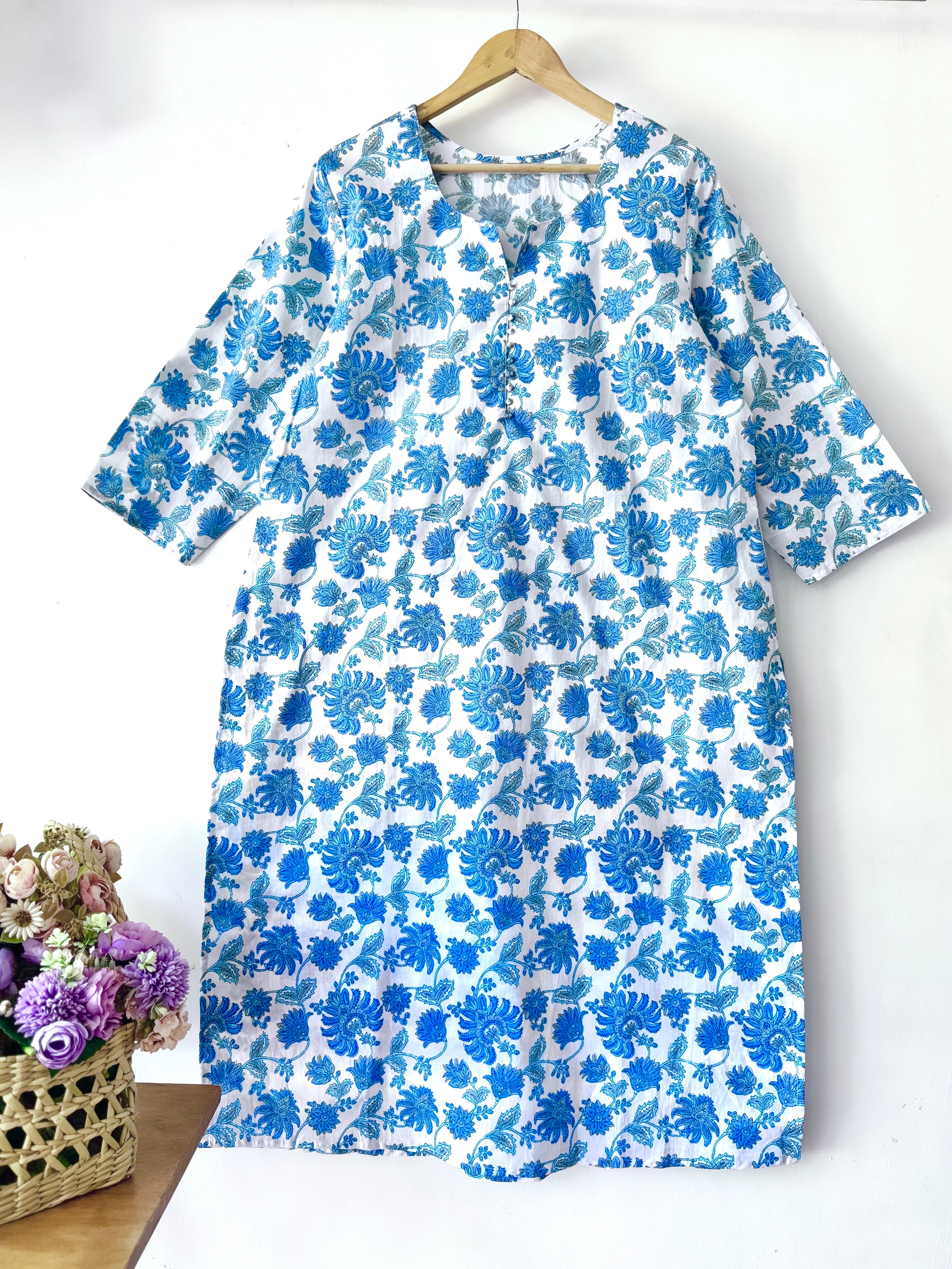 PLUS SIZE PURE COTTON KURTA