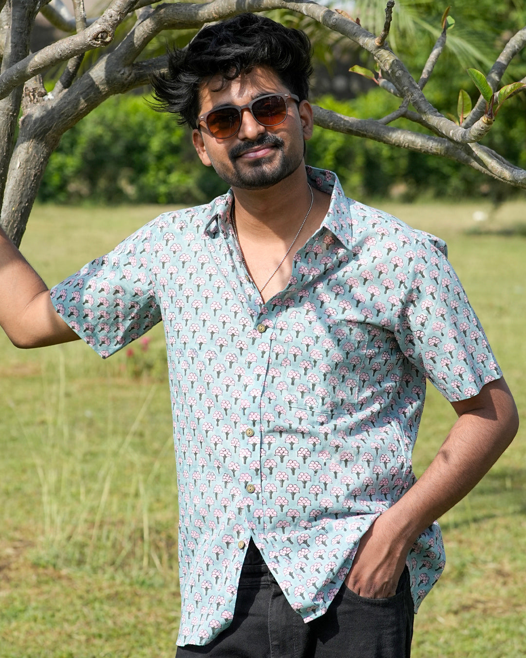 Ruhani half sleeve Men's Shirt