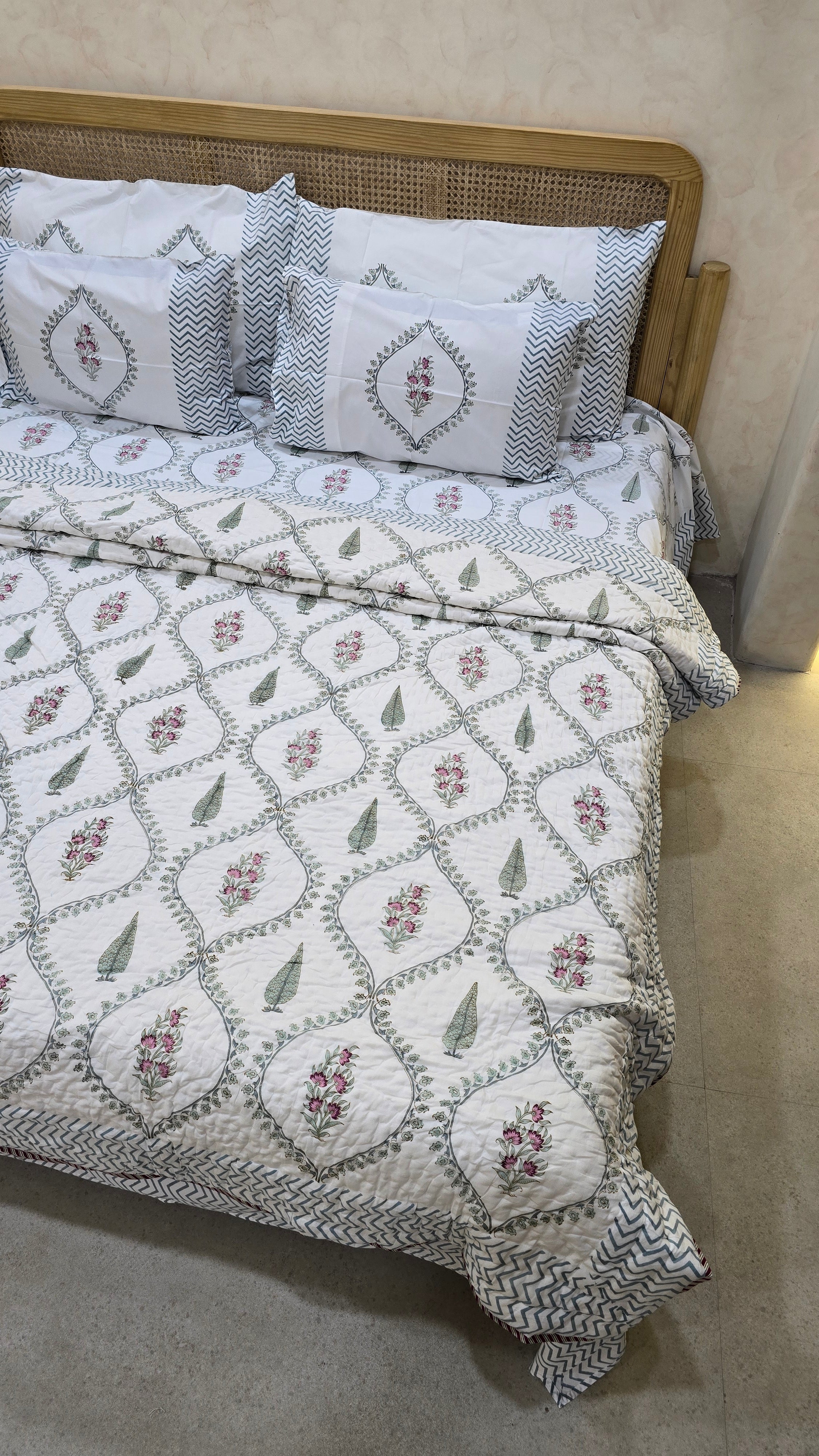 PRISHA HANDBLOCK PRINTED BEDDING
