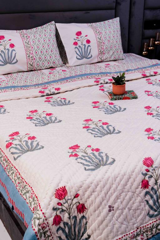 KANTARA HANDBLOCK PRINTED SINGLE QUILT