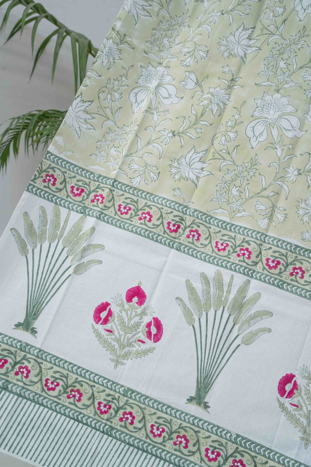 PARIZA DARK HANDBLOCK PRINTED CURTAIN