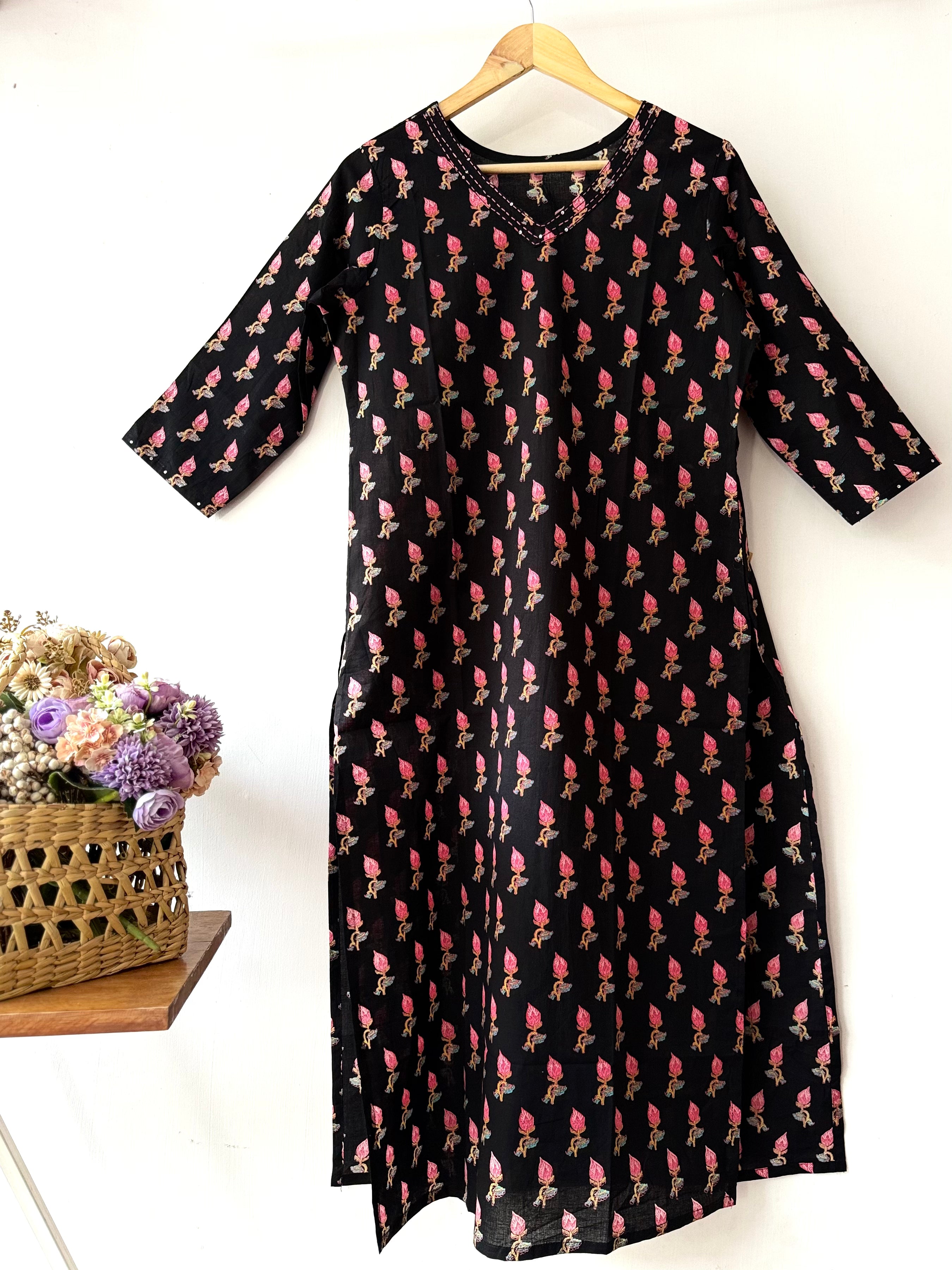 PURE COTTON STRAIGHT KURTA