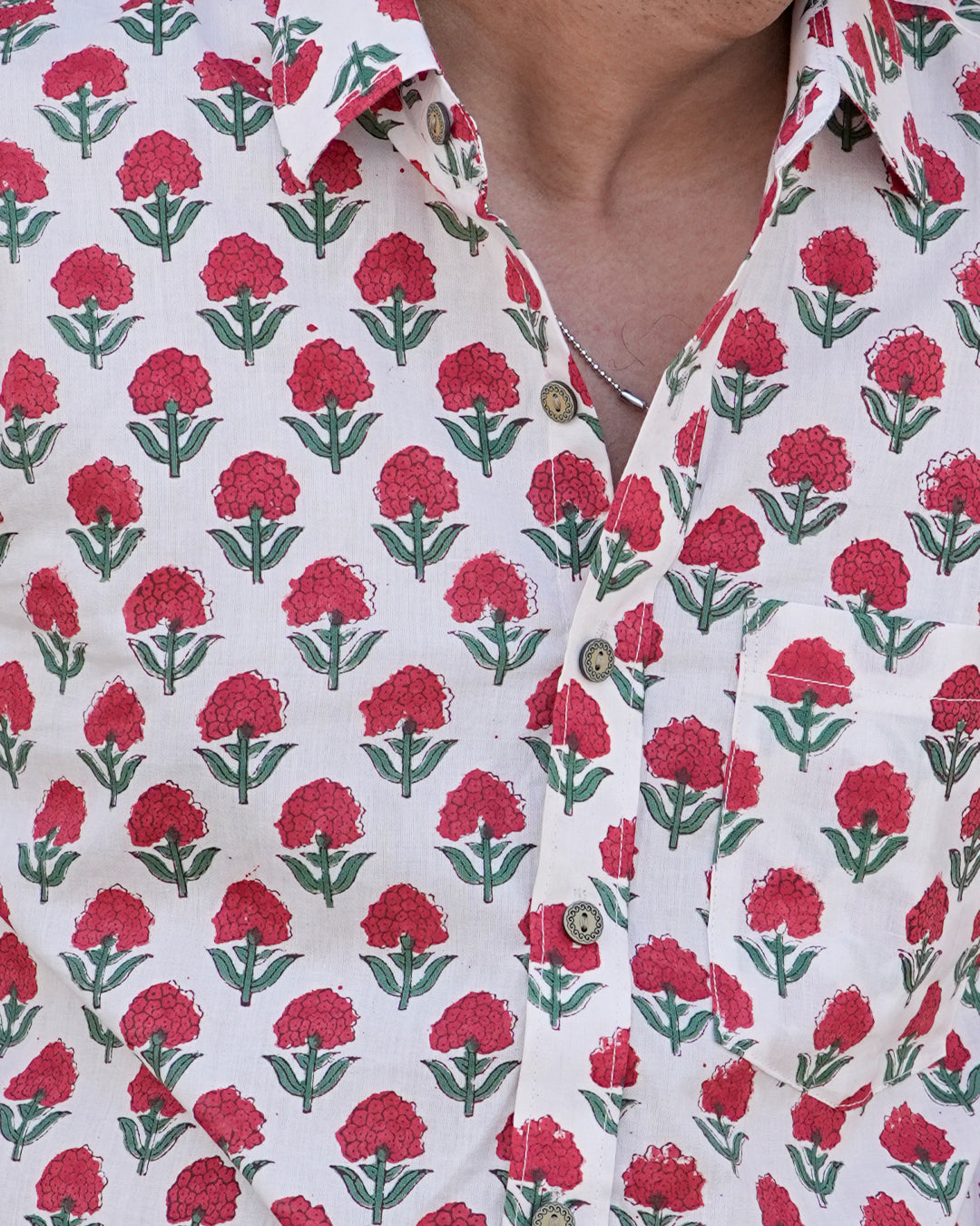 Block charm half sleeve Men's Shirt