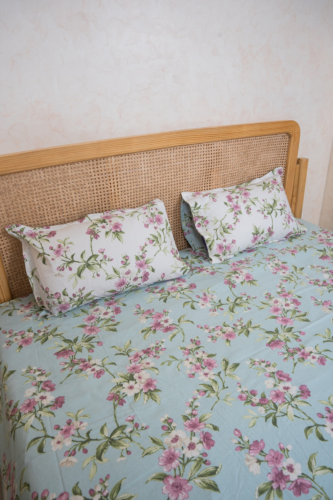 RANGMAHAL PURE COTTON BEDSHEET WITH TWO PILLOW CASES