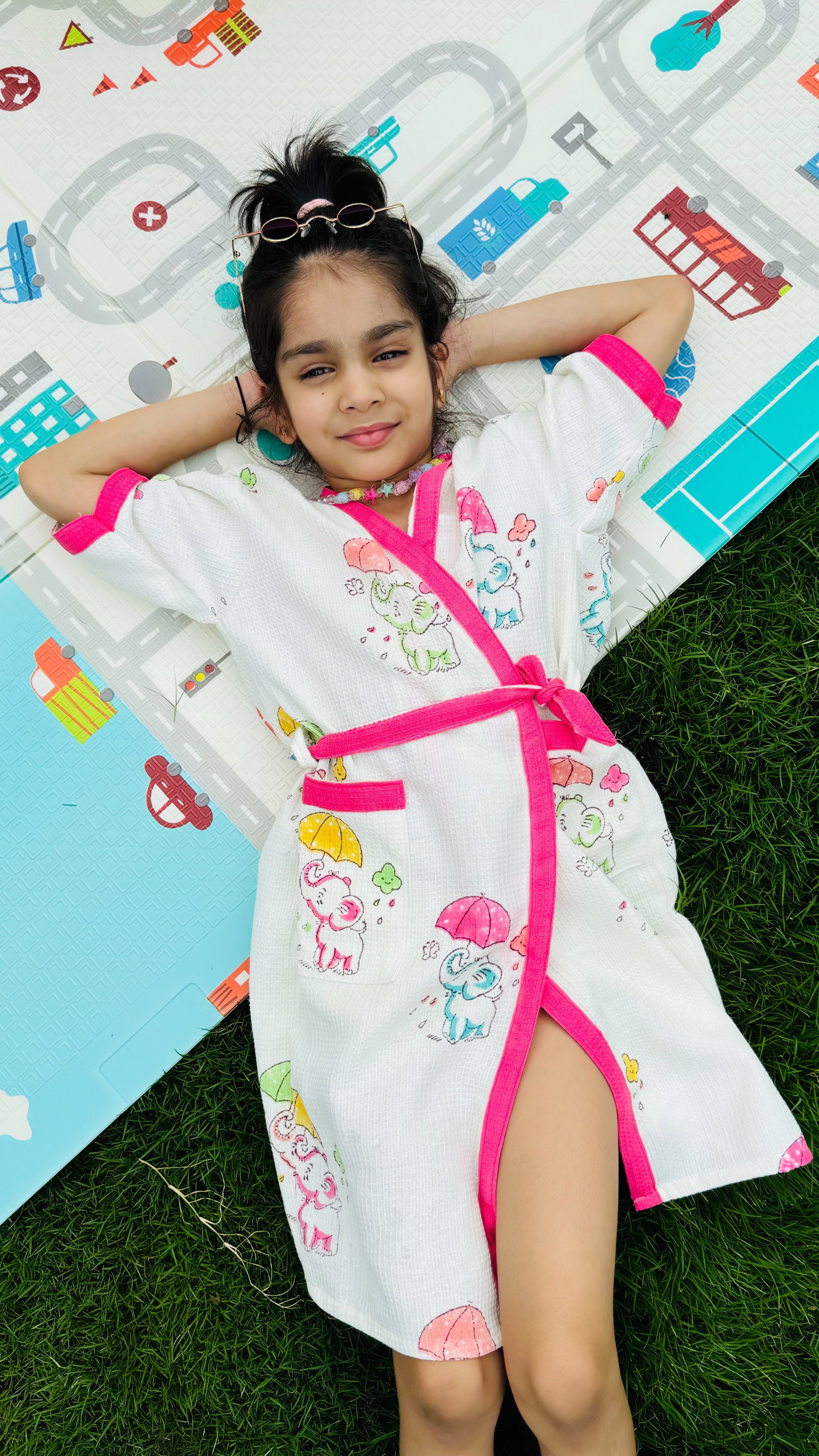 BLOCK PRINTED KIDS BATHROBES