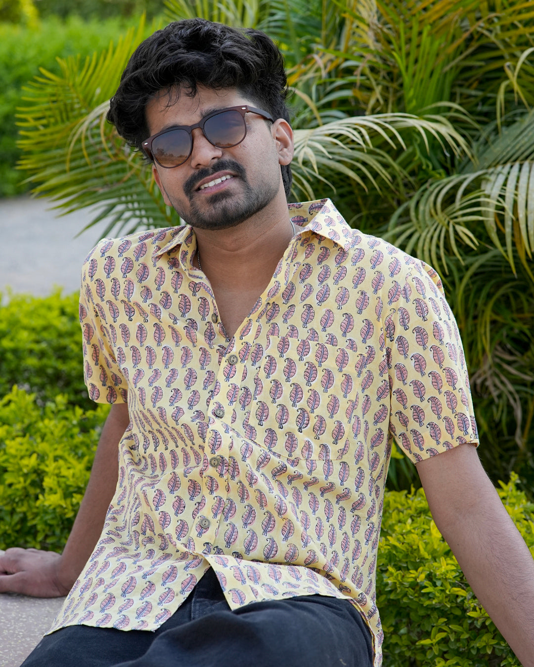 Sunkissed half sleeve Men's Shirt