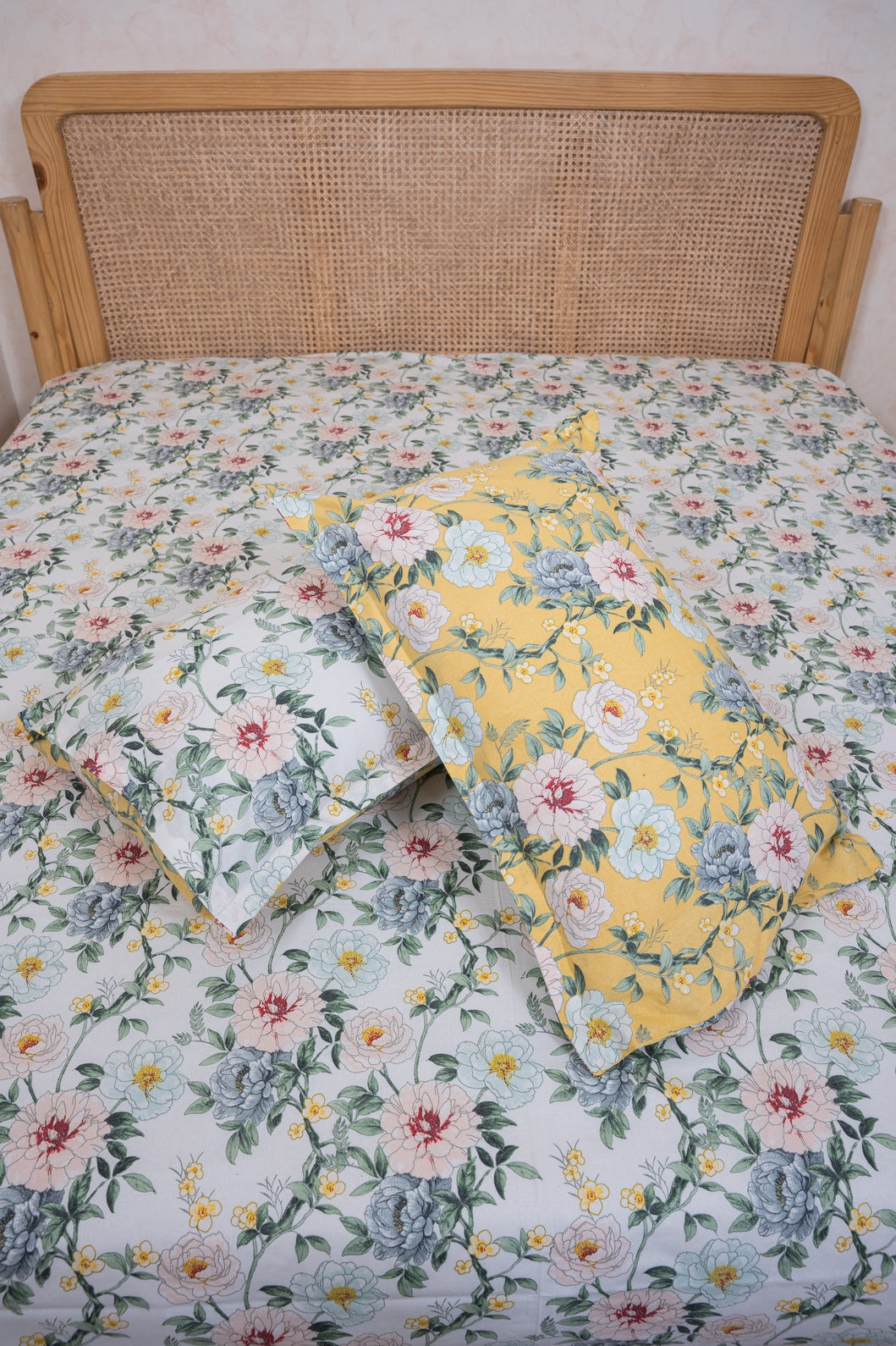 RANGMAHAL PURE COTTON BEDSHEET WITH TWO PILLOW CASES