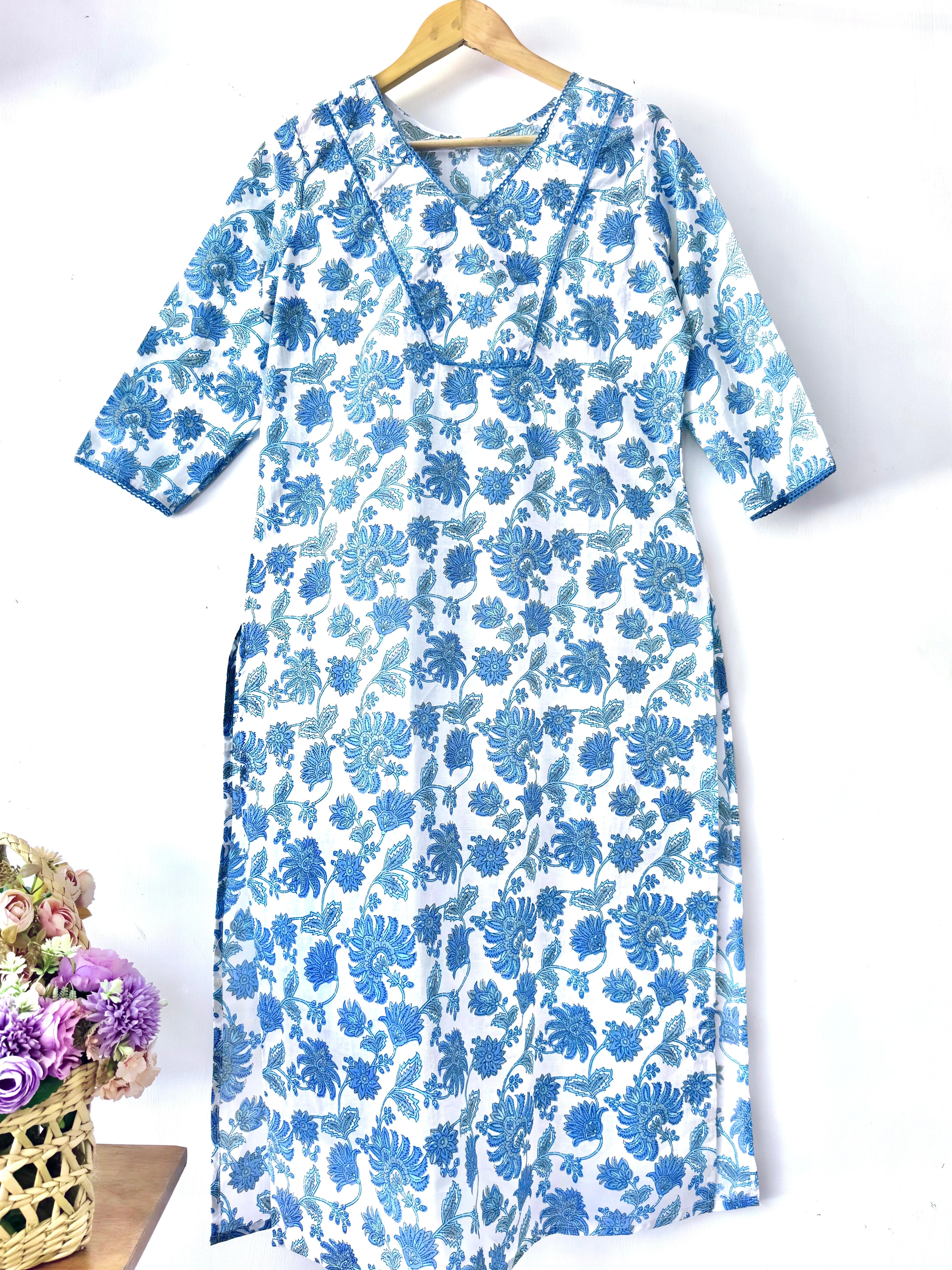 PURE COTTON STRAIGHT KURTA