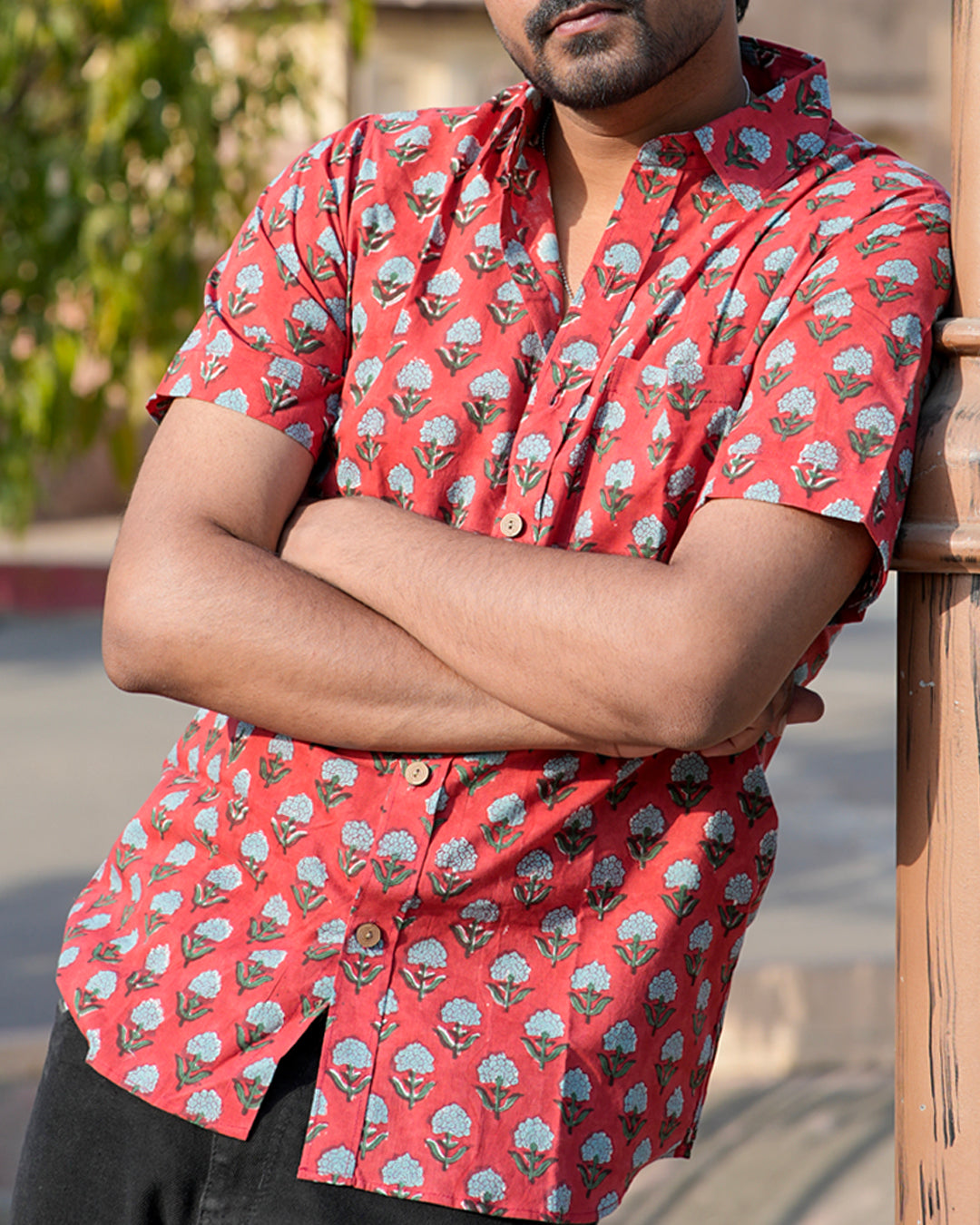 Heritage hues half sleeve Men's Shirt