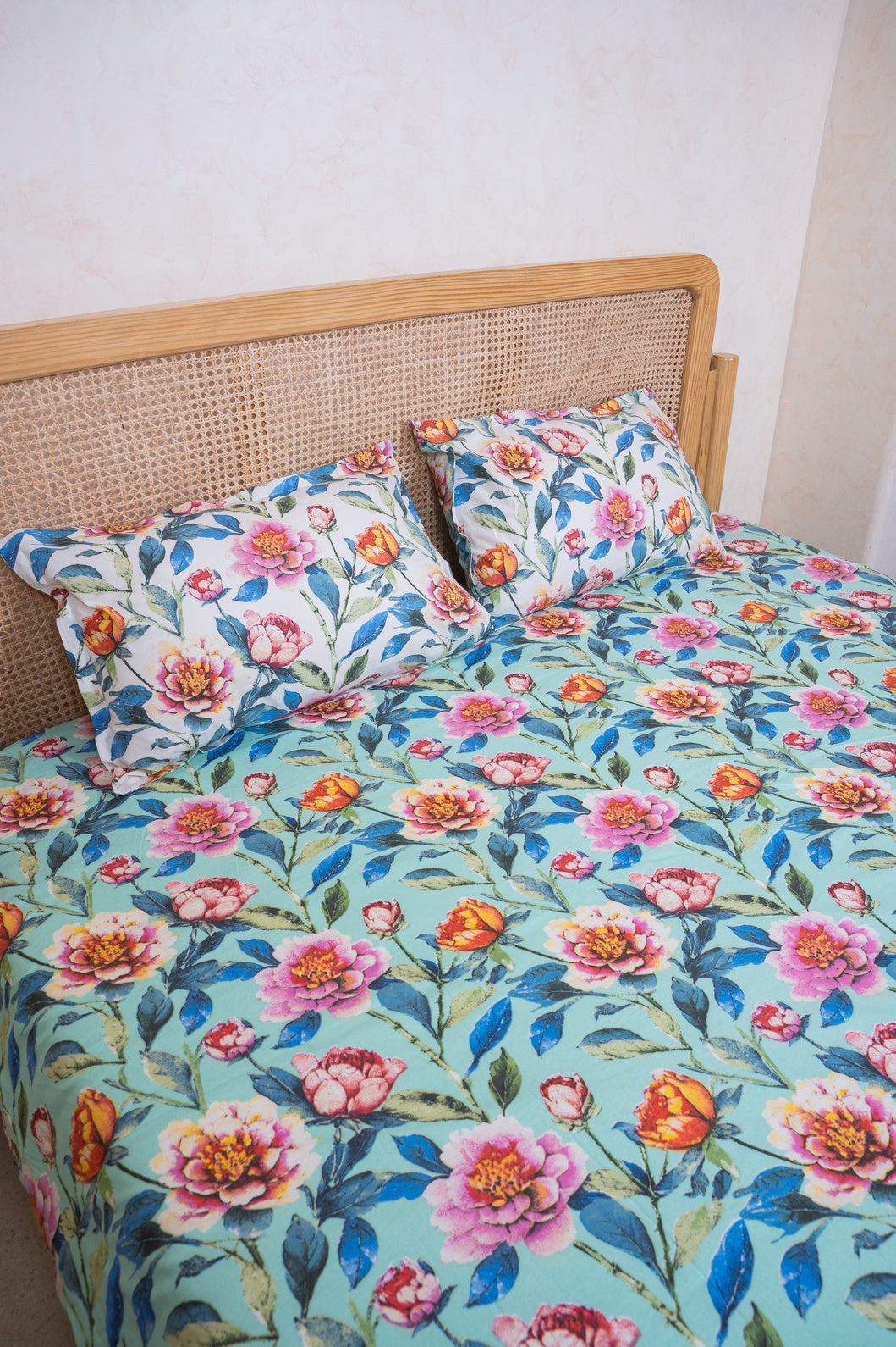 RANGMAHAL PURE COTTON BEDSHEET WITH TWO PILLOW CASES