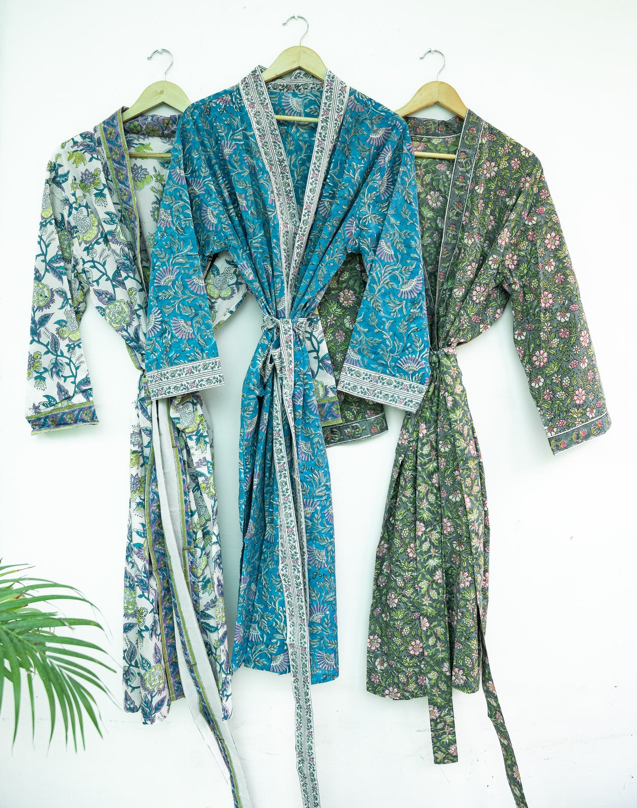 HAND BLOCK PRINTED COTTON KIMONOS