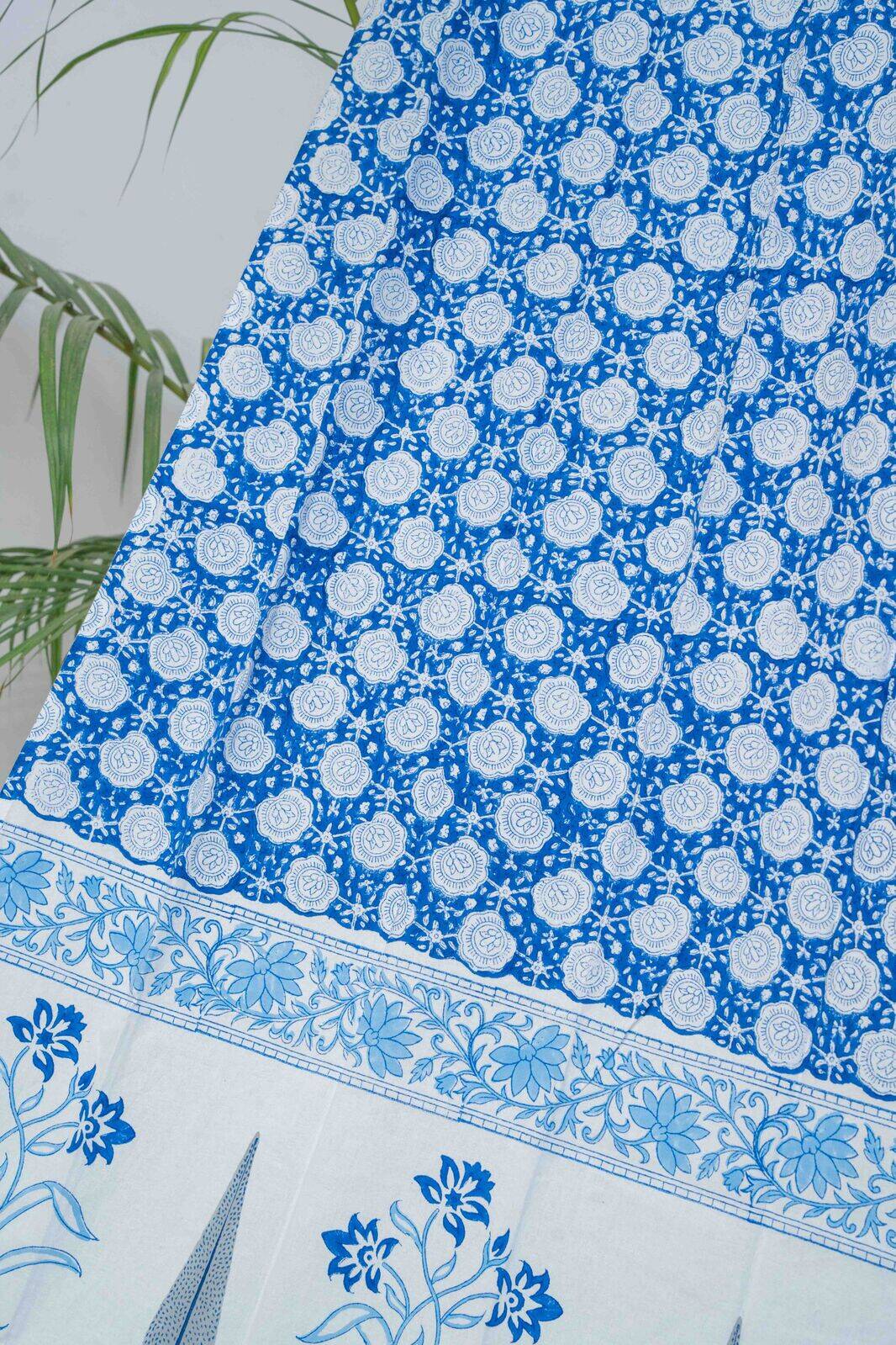 UDHAY DARK HANDBLOCK PRINTED CURTAIN