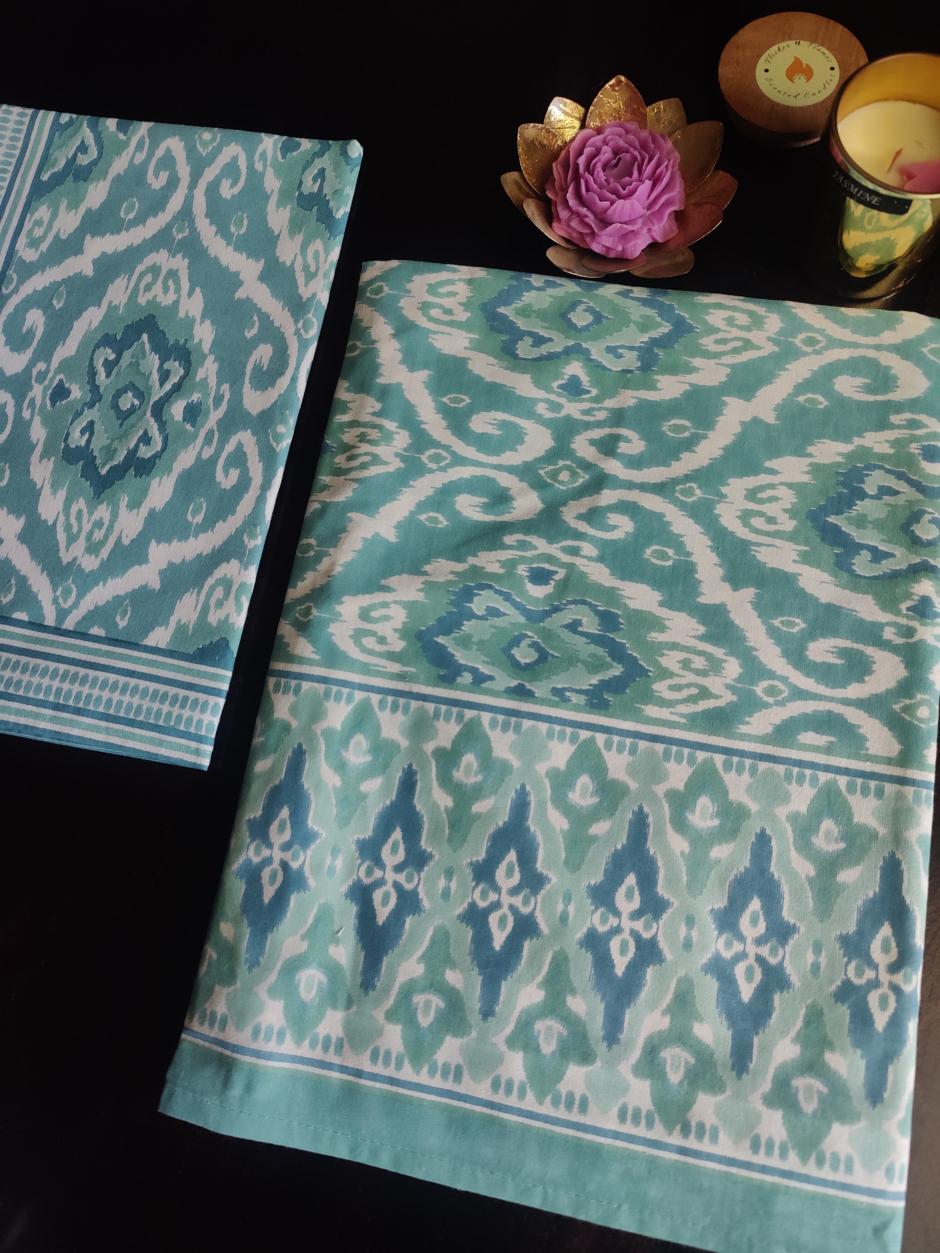 IkKAT SINGLE BEDSHEET WITH ONE PILLOW COVER